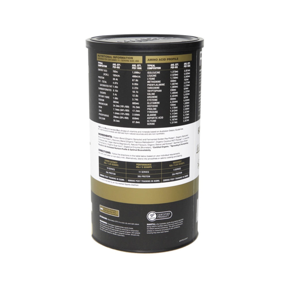 AMAZONIA RawFIT Plant Protein Powder - Vegan Protein Supplement for Performance & Recovery - 500g - Perfect for Post-Workout, Muscle Recovery & Fitness Nutrition