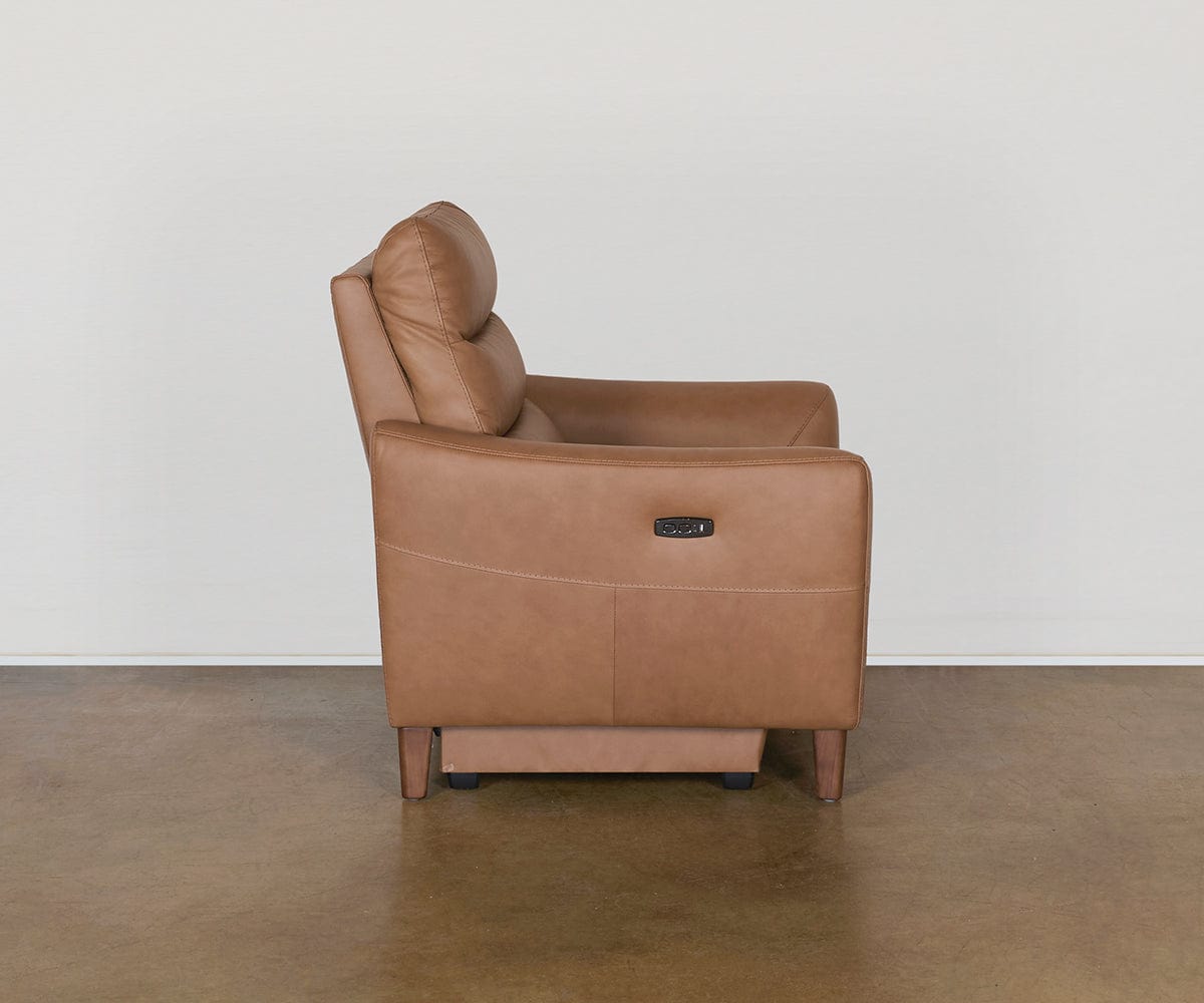 Kinley Power Motion Recliner Chair - Electric Lift Recliner with Massage & Heat for Elderly - Comfortable Leather Reclining Sofa for Living Room, Bedroom & Home Theater Relaxation