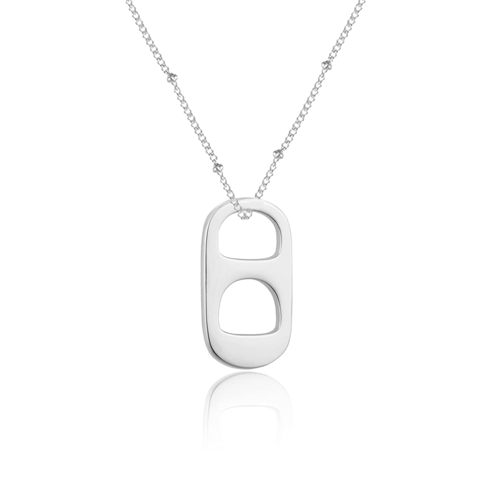 HUASAI Soda Tab Necklace for Women - Trendy Soda Cap Pendant Jewelry - Perfect for Summer Outfits, Beach Vacations & OBX Style Accessories