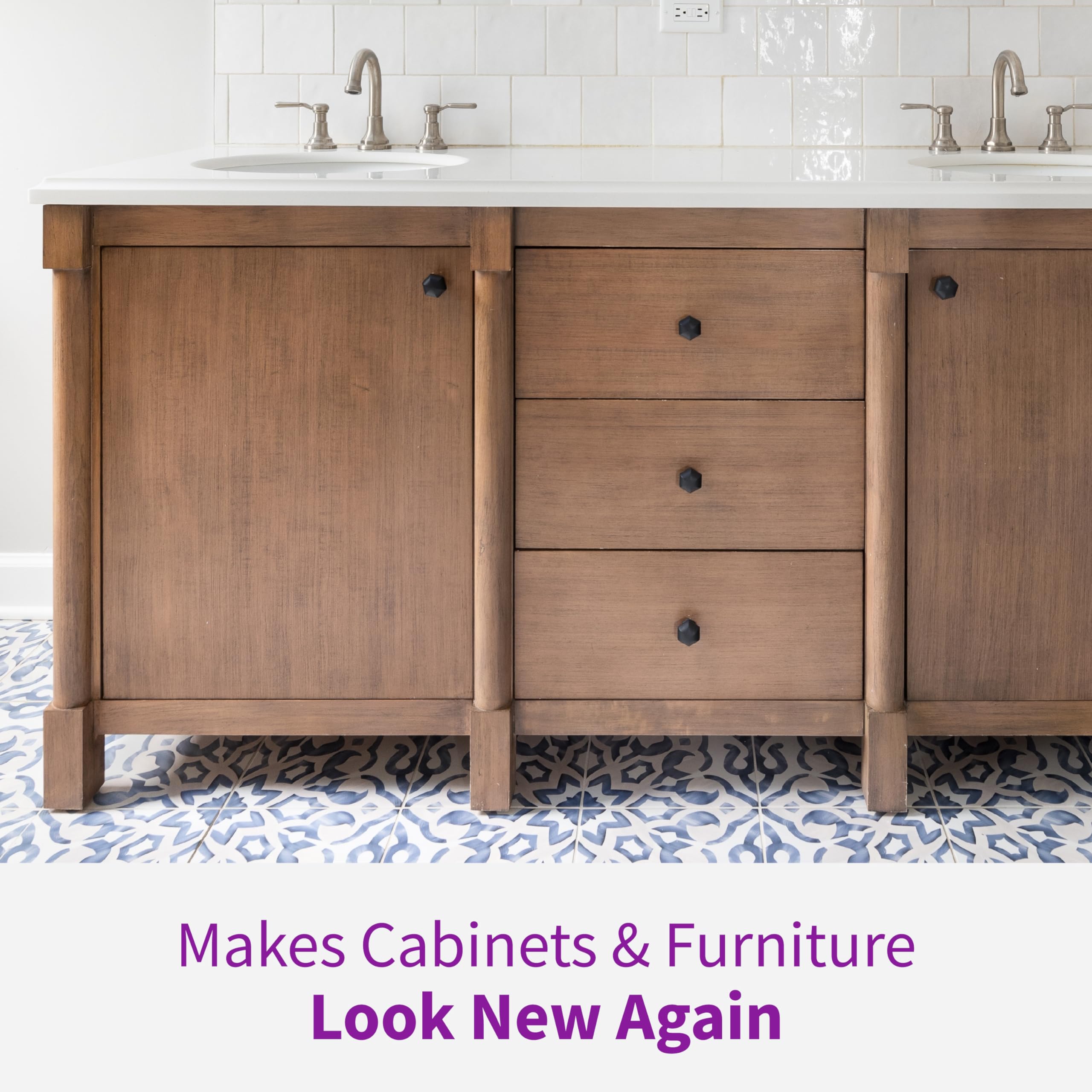 Rejuvenate Cabinet & Furniture Cleaner – 24 oz | Removes Dirt, Grime & Grease | Restores Shine | Safe for Wood, Laminate & More | Perfect for Kitchen Cabinets, Tables & Home Furniture