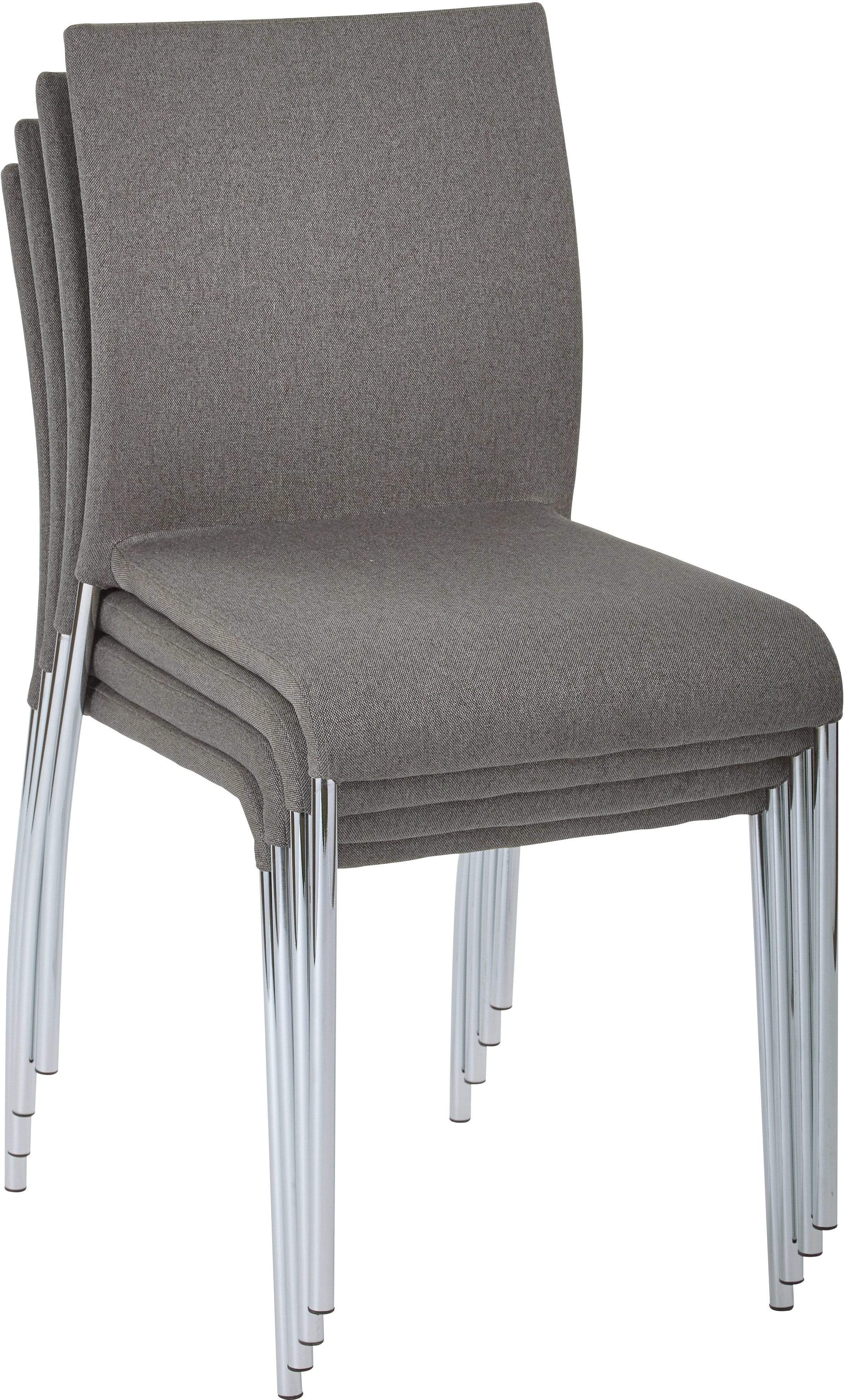 Office Star Ave Six Conway Stacking Chair, Set of 4 - Heavy Duty Plastic Stackable Chairs for Office, Conference Room, Dining & Events - Comfortable & Space-Saving Design [CWYAS4]
