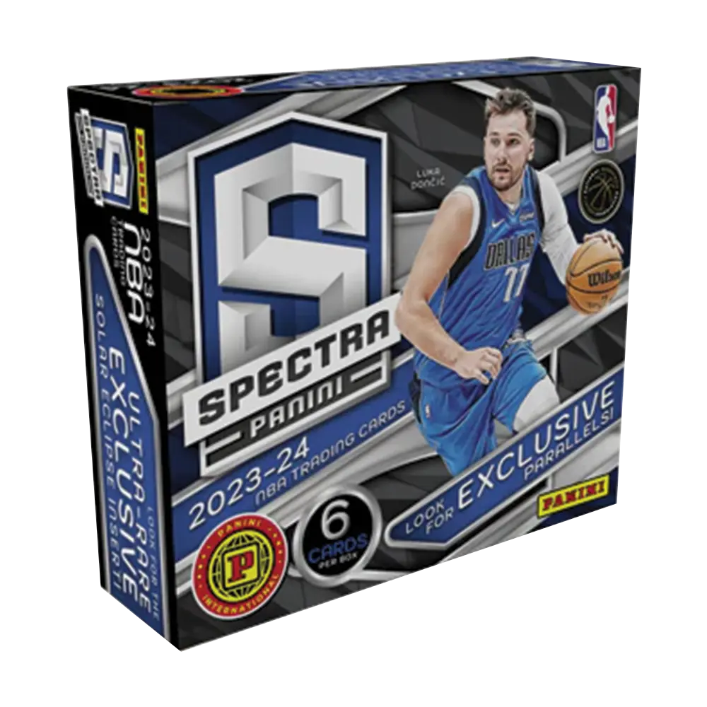 2023-24 Panini Spectra Basketball International Hobby Box - Premium Trading Cards Collection for NBA Fans, Collectors & Investors - Perfect for Gifts, Display & Card Trading Events