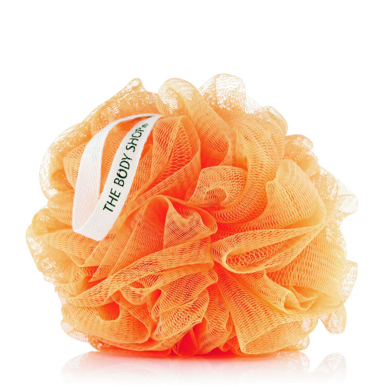 The Body Shop Bath Lily - Exfoliating Shower Sponge, Natural Orange Color (Packaging May Vary) | Gentle Skin Cleansing & Body Scrub for Soft Skin | Perfect for Shower, Bath & Spa Days