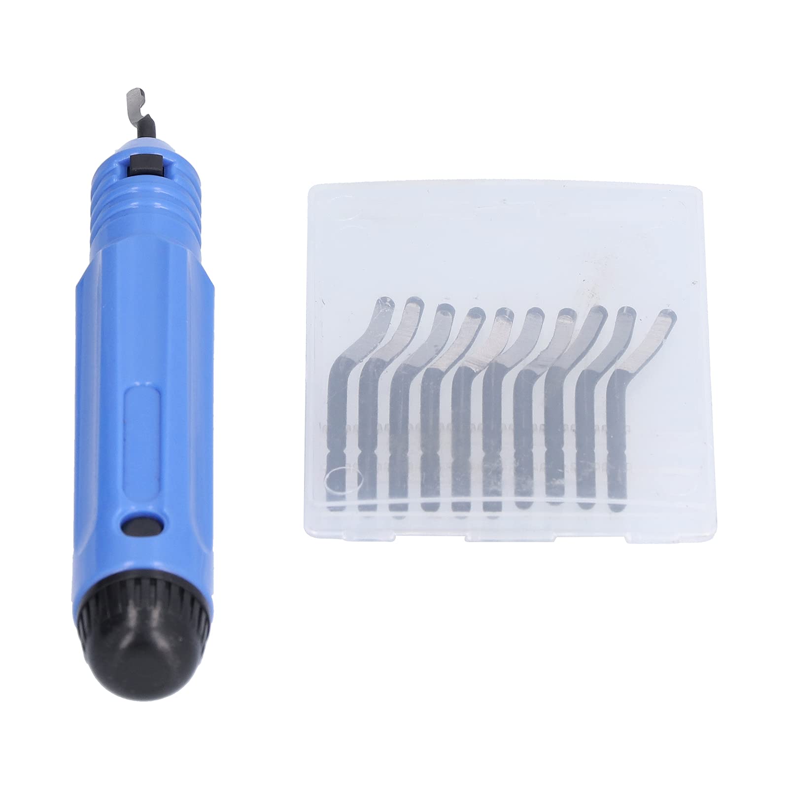 10-Piece Multi-Purpose Trimming Scraper Set - Woodworking & Metal Deburring Knife with Replaceable Blades for DIY Projects, Carpentry, and Crafting