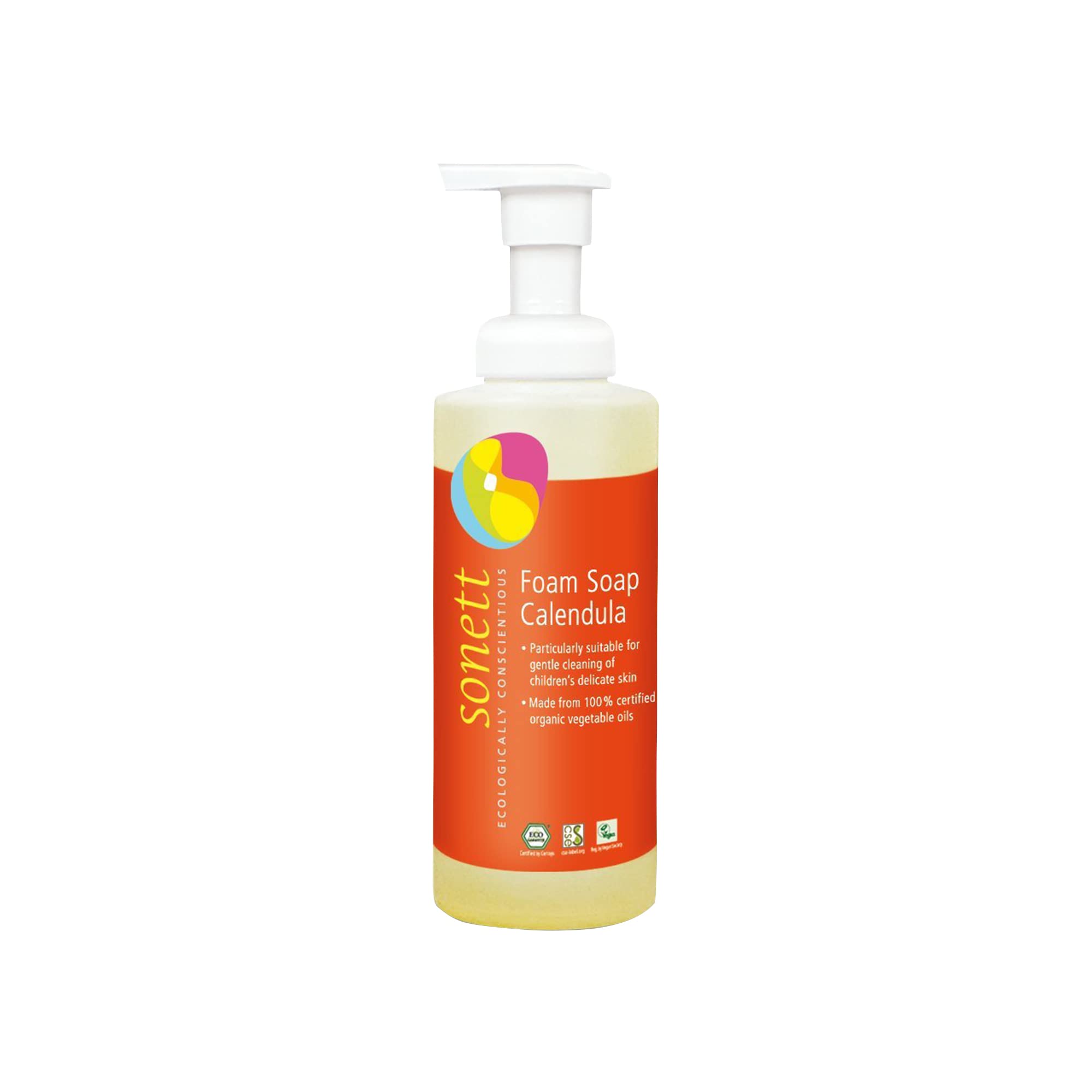 Organic Foam Soap for Kids - Calendula Liquid Body Wash | Gentle for Hands, Face & Body | USDA Certified Organic | Pack of 6 | Perfect for Sensitive Skin & Daily Bath Time