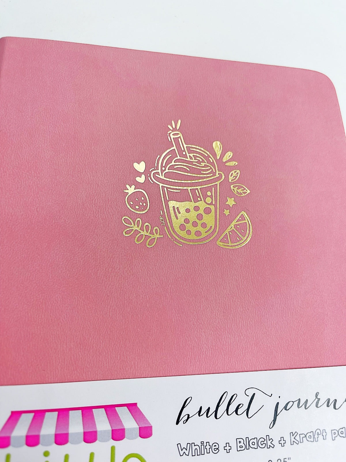 Boba Love A5 Dot Grid Notebook - Premium Bullet Journal for Planning, Sketching & Note Taking - Perfect for Students, Artists & Office Use