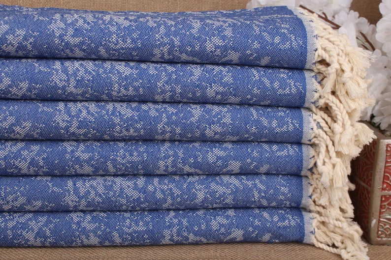 Premium Blue Turtle Turkish Beach Towel - Soft, Quick-Dry & Large 40x80 Inches - Perfect for Pool, Beach, Vacation & Yoga - Lightweight & Sand-Free