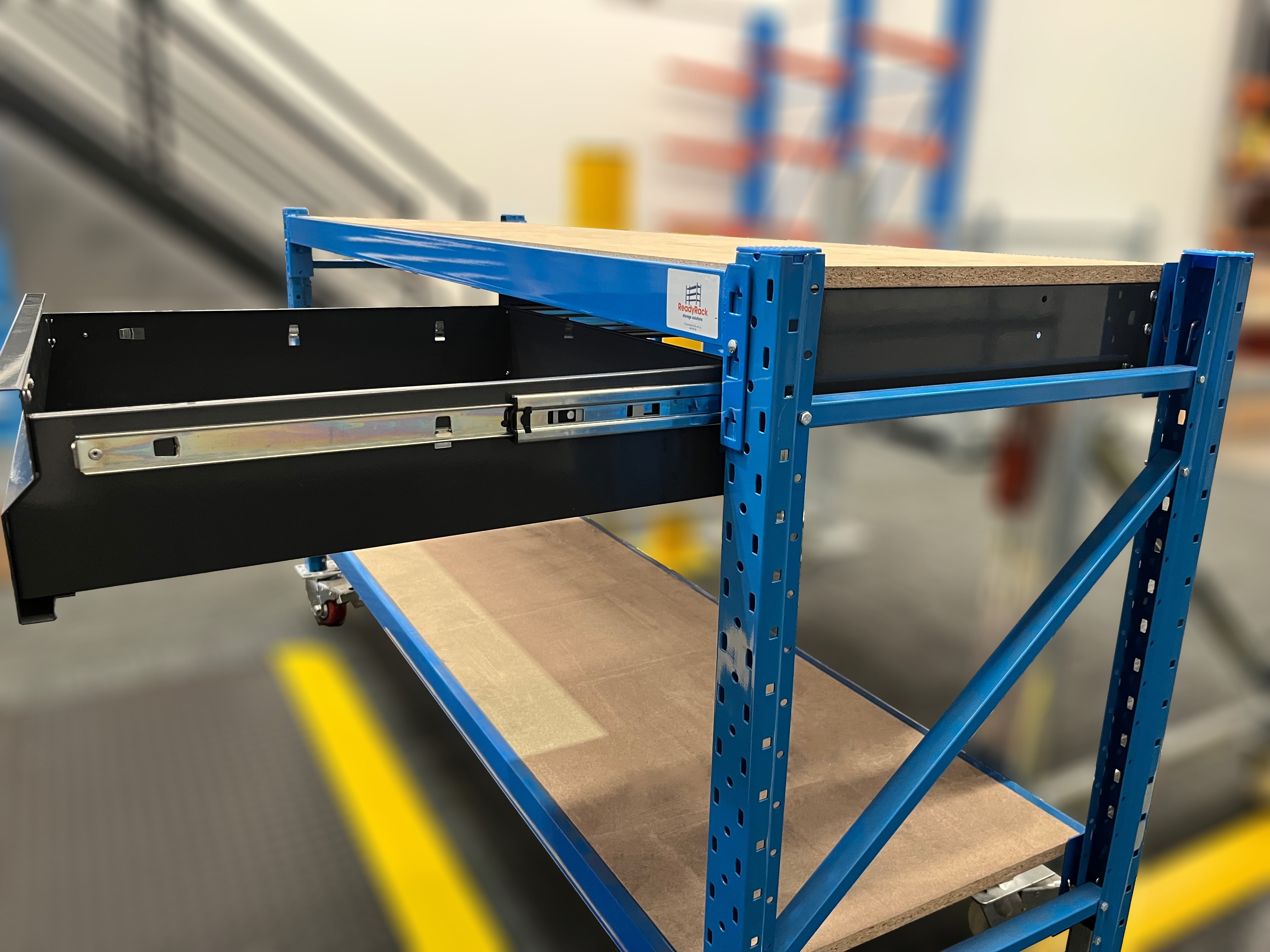 600mm Deep Longspan Drawer for Workbench & Shelving - Heavy Duty Storage Solution for Garage, Workshop & Office Organization