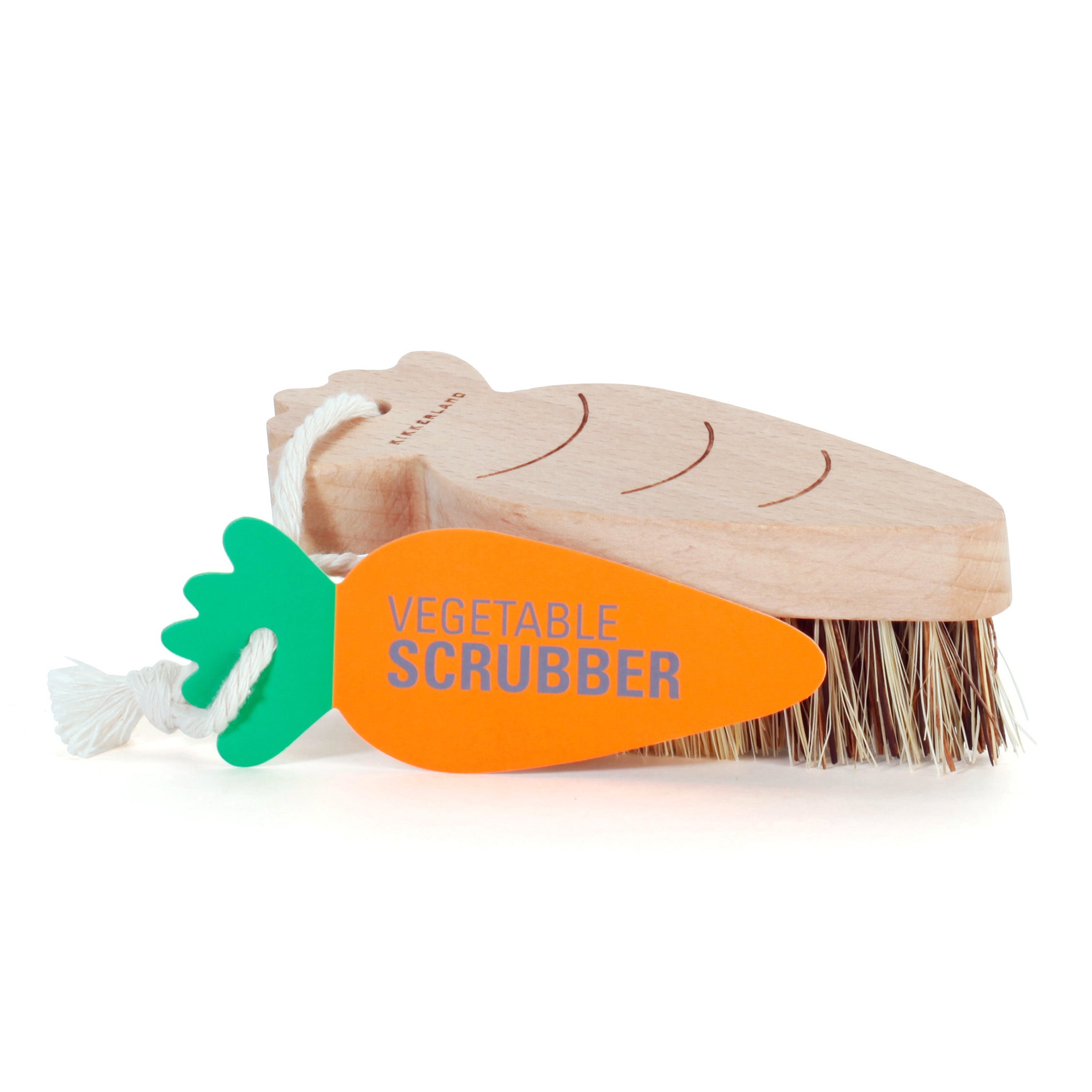 Organic Vegetable Scrubber Brush - Natural Bristle Cleaning Brush for Potatoes, Carrots & Fruits - Eco-Friendly Kitchen Tool for Washing Vegetables & Removing Dirt (Perfect for Farm Fresh Produce & Meal Prep)