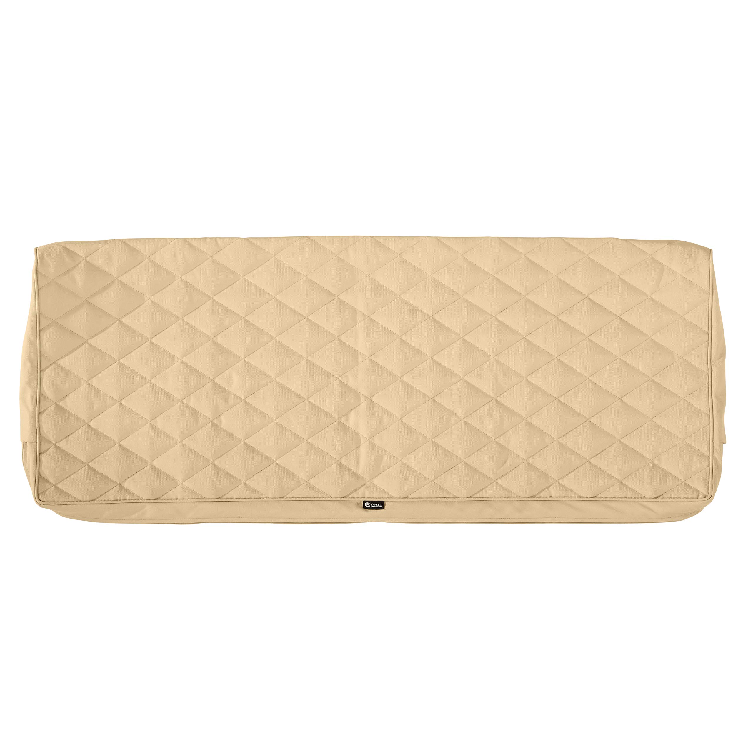 FadeSafe Waterproof Patio Bench Cushion Cover - 48x18x3 Inch, Chamomile - Outdoor Furniture Protection