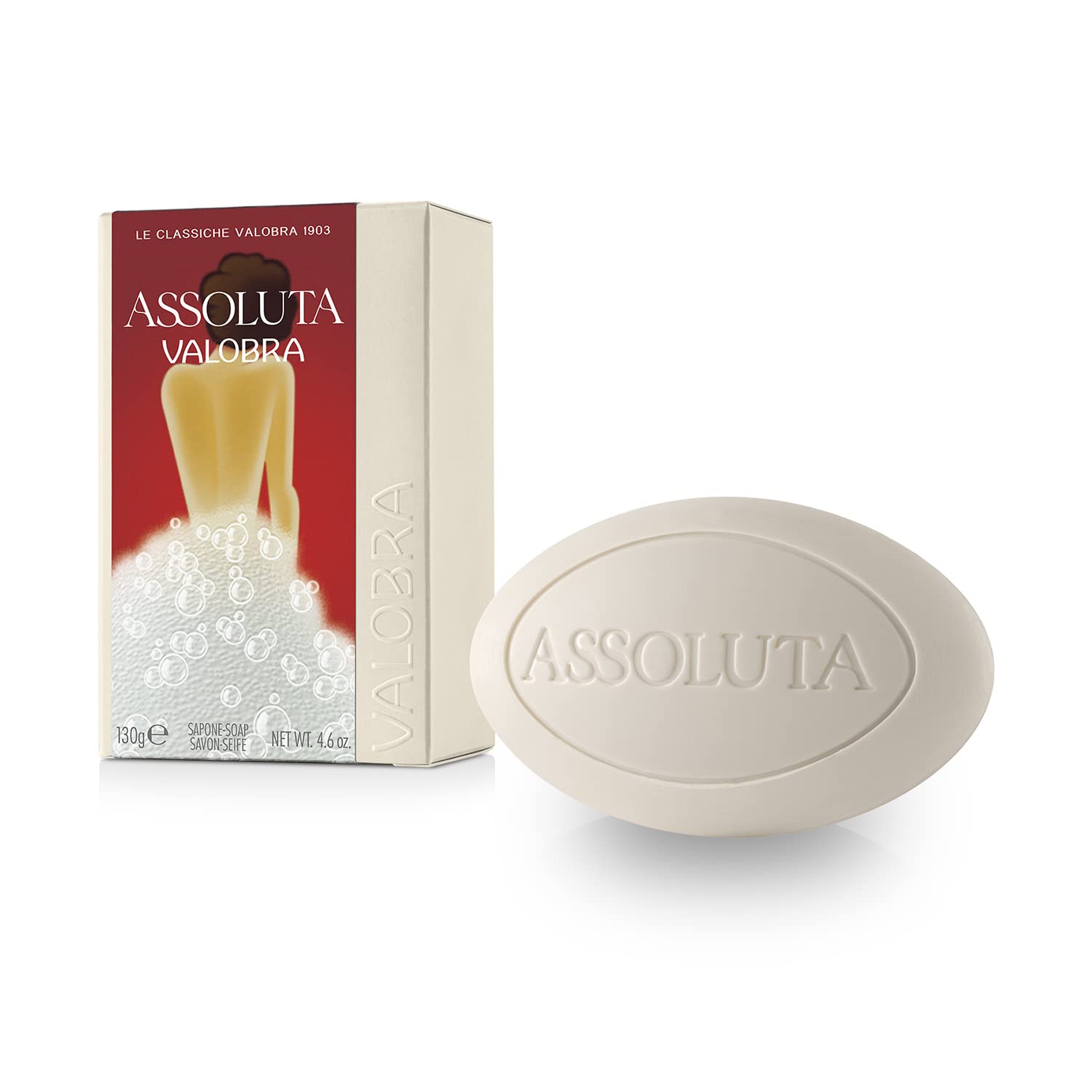 Assoluta Shea Butter Bar Soap with Geranium, Rose & Patchouli - Moisturizing Natural Soap for Dry Skin, Aromatherapy & Relaxing Bath Time