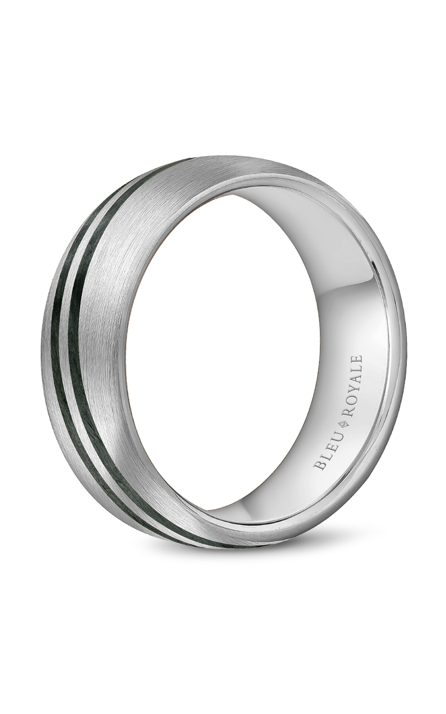 Bleu Royale Men's Wedding Band RYL 050W8 - 14K White Gold Classic Ring for Grooms & Engagement - Perfect for Weddings, Anniversaries & Special Occasions