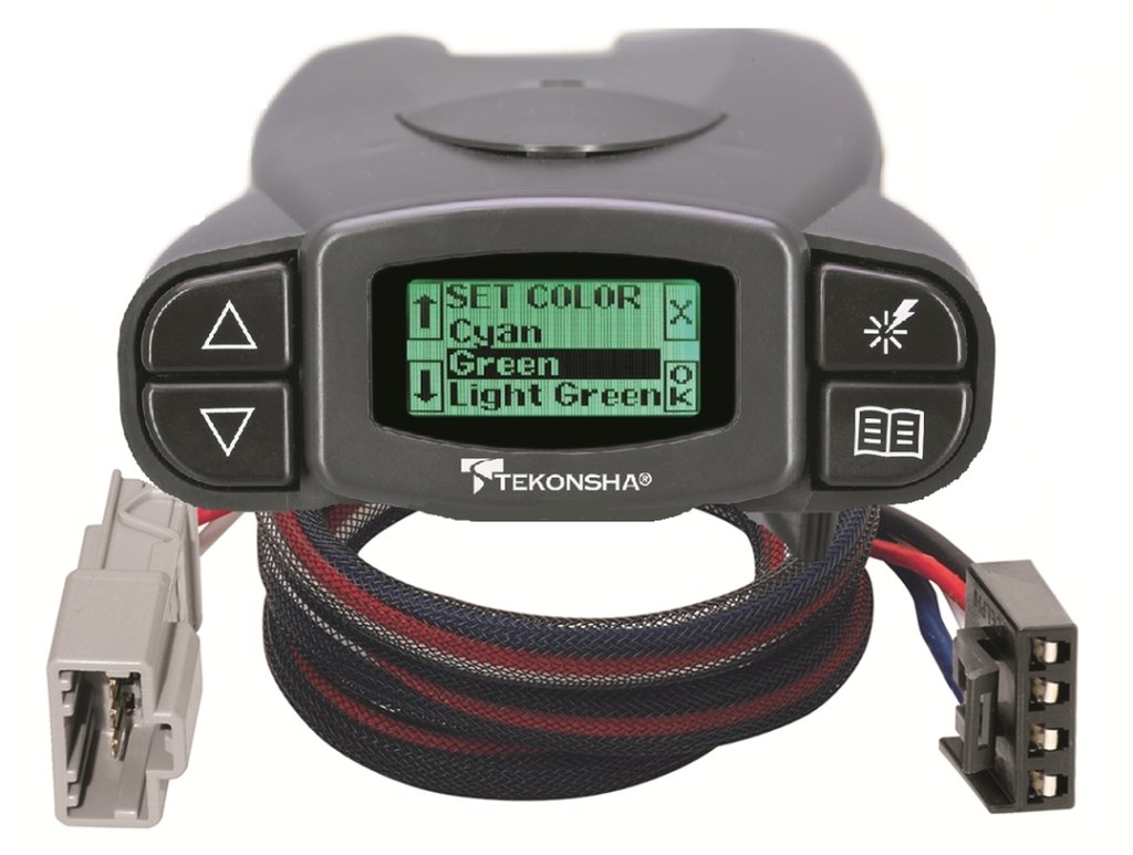 TEKONSHA P3 Electronic Brake Controller with Plug & Play Wiring Harness for 92-08 Ford Vans & 94-96 Pickups - Trailer Towing Brake System for Safe RV & Boat Hauling