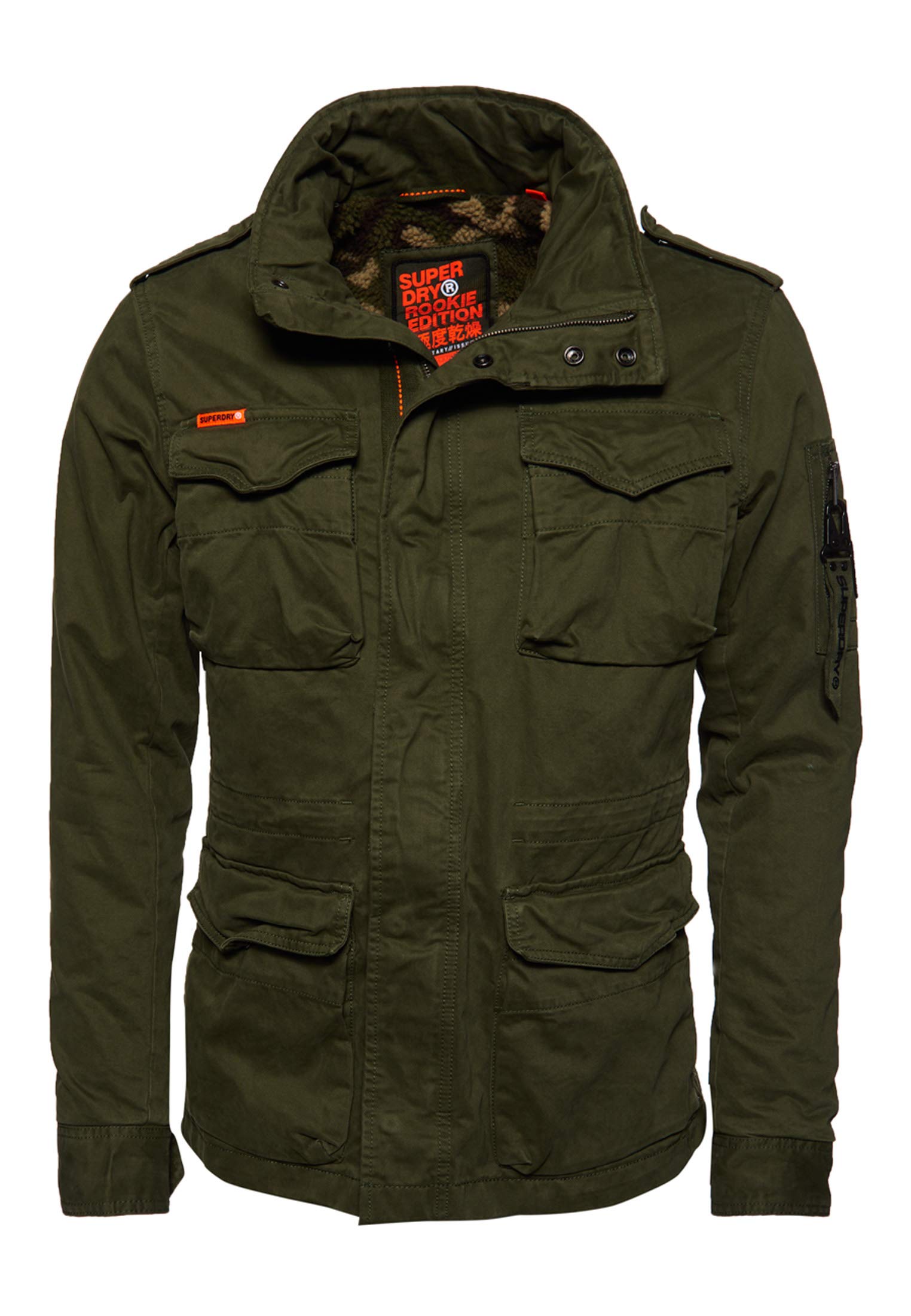 Superdry Men's Classic Rookie Pocket Jacket - Lightweight Waterproof Windbreaker for Outdoor Activities, Hiking & Travel
