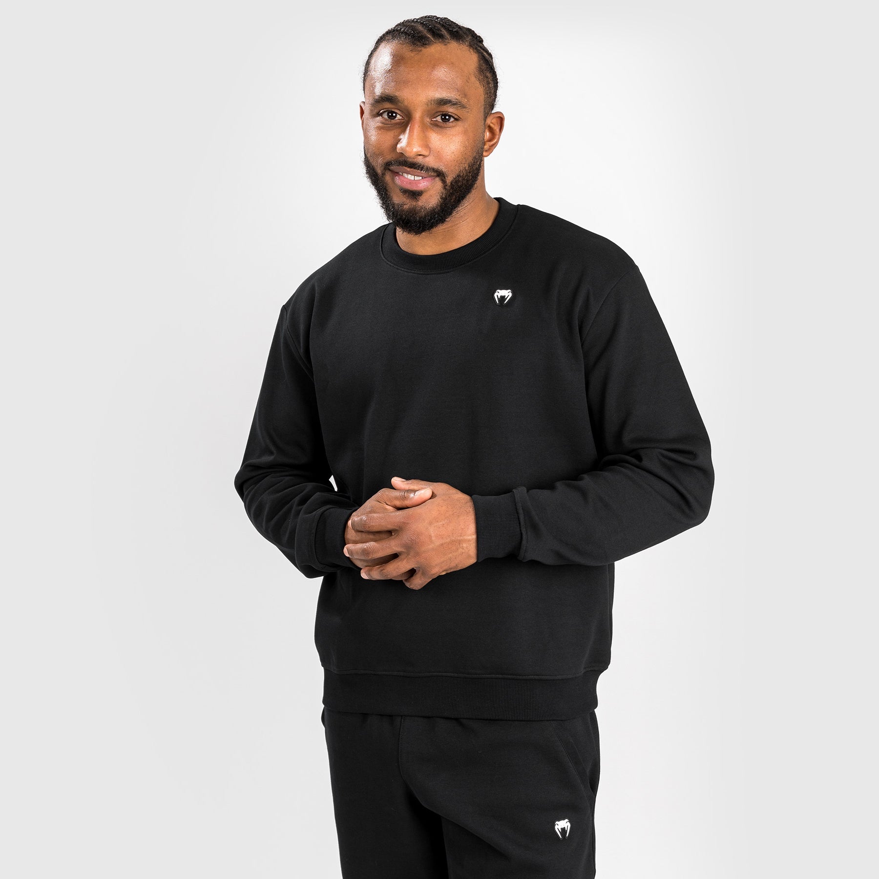 Venum Silent Power Lite Sweatshirt - Black | Lightweight Training Hoodie for MMA, Boxing & Gym Workouts | Comfortable Streetwear for Men & Women