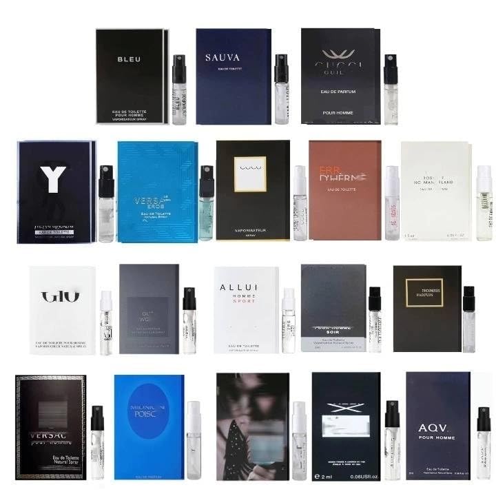 Premium Men's Cologne Sample Set - 18 Travel Size Designer Fragrances for Gifts, Date Night & Special Occasions | Luxury Scent Collection for Business Trips & Everyday Wear