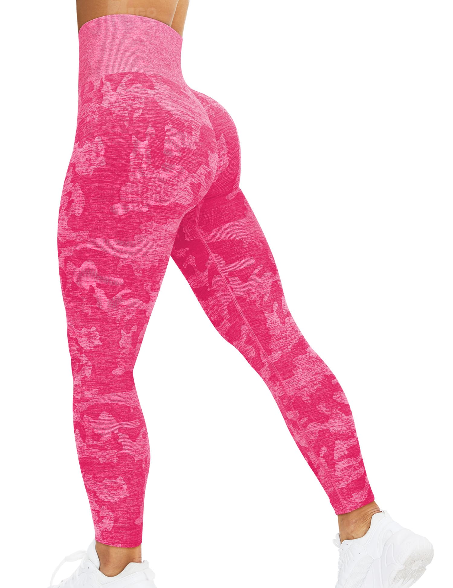 HIGORUN Women's High Waist Seamless Yoga Pants - Smile Contour Workout Leggings for Gym, Running & Fitness | Comfortable Stretchy Activewear for Women