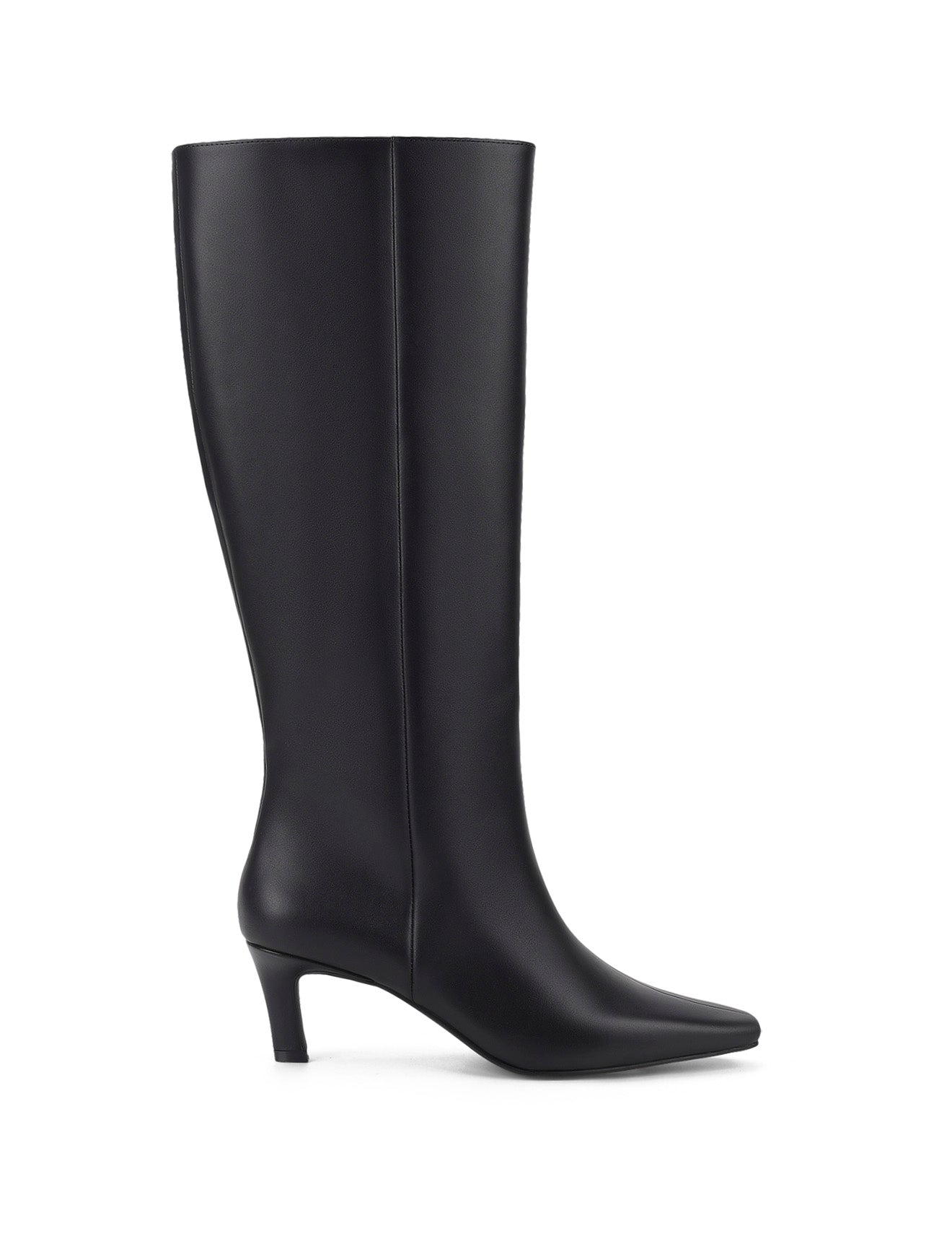 Blake Chisel Toe Long Boots - Genuine Black Leather Women's Ankle Boots for Office, Party & Winter Fashion