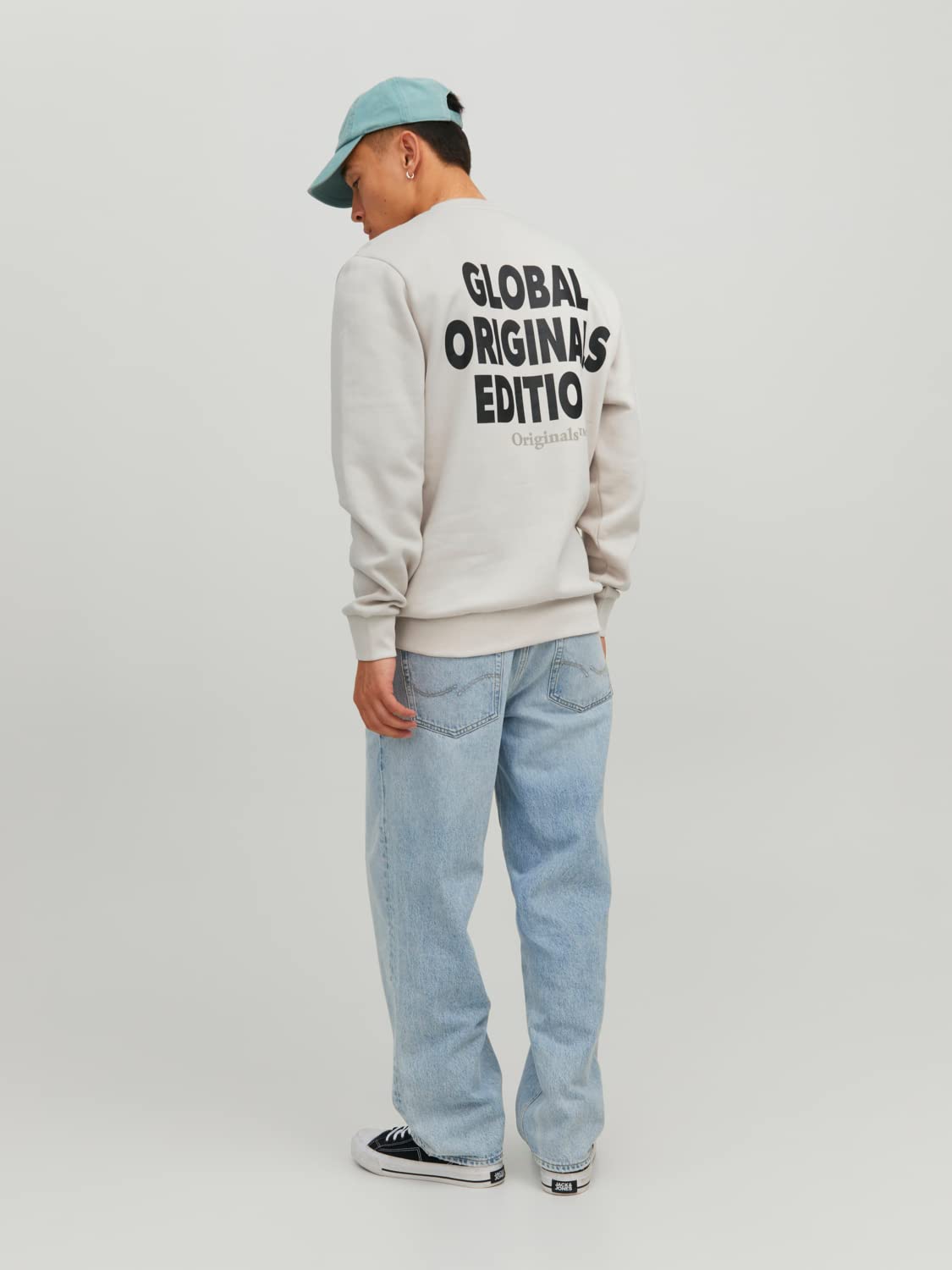 JACK & JONES Men's Jorearth Sweatshirt - Soft Cotton Crew Neck Pullover for Casual Wear | Perfect for Everyday Outfits, Lounge Wear & Street Style Fashion