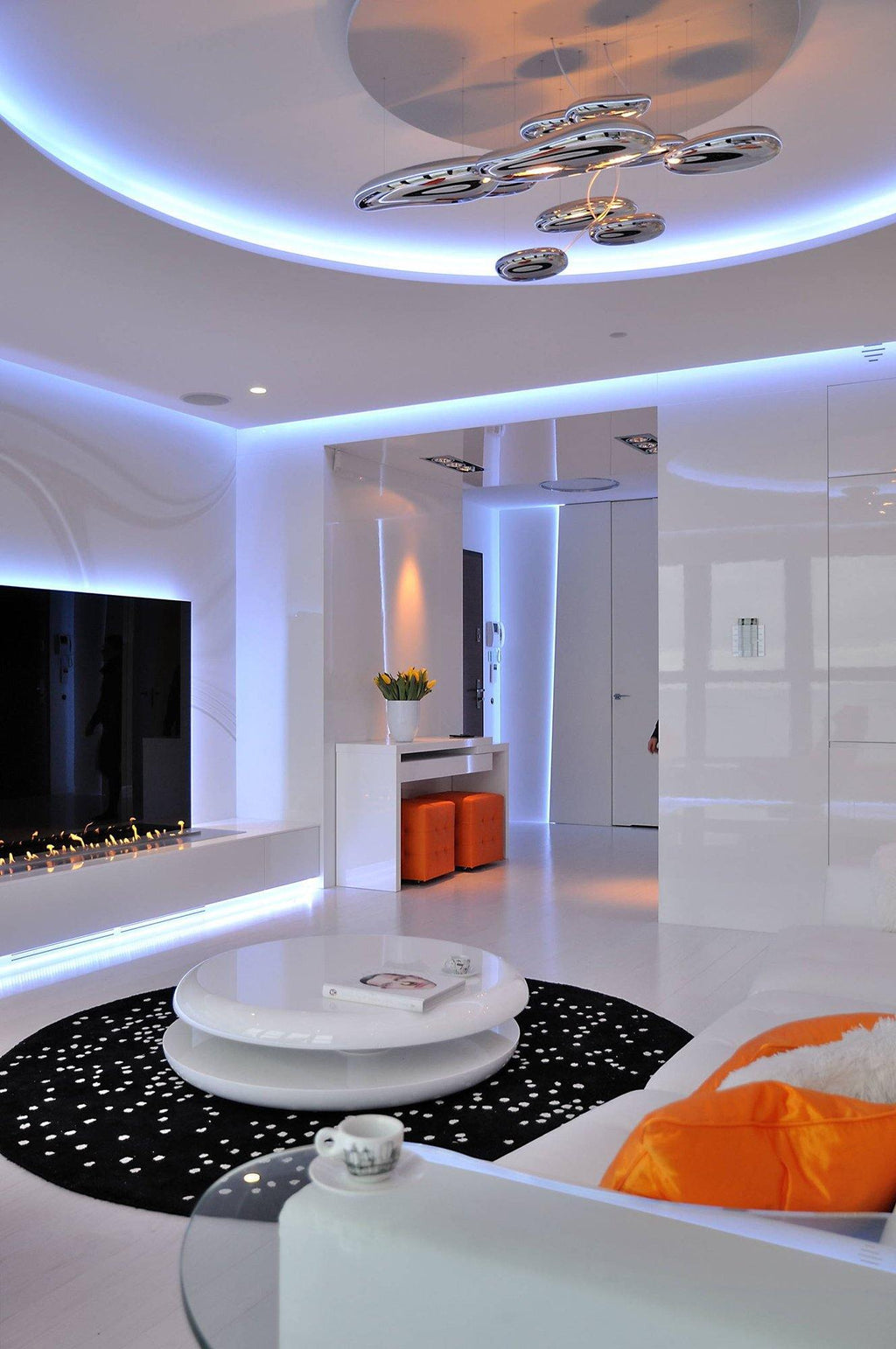 Stylish Mercury Ceiling Light Fixture - Modern LED Chandelier for Living Room, Bedroom & Dining Room - Energy Efficient Home Decor Lighting Solution
