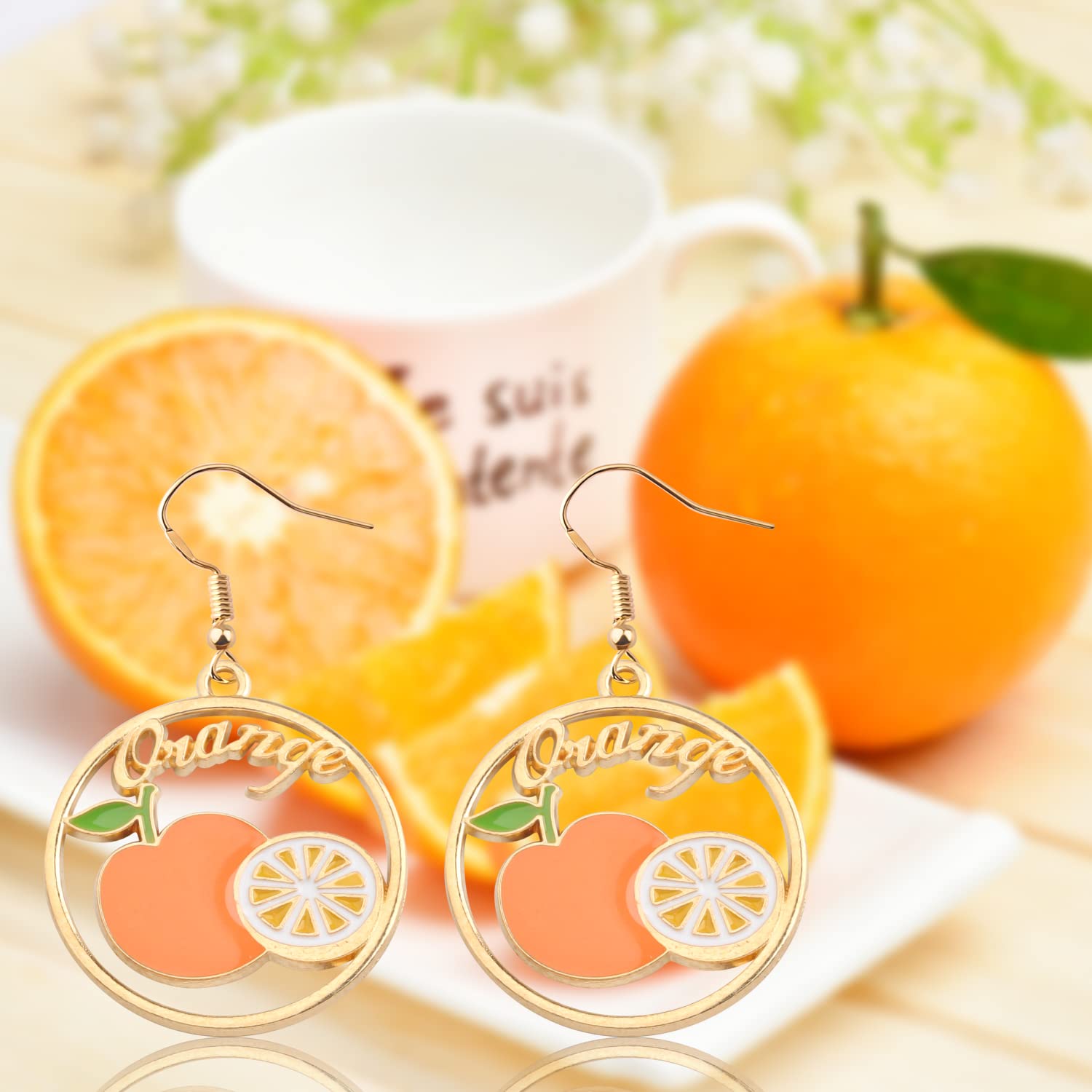 MYOSPARK Fruit Earrings - Stylish Dangle Earrings for Women, Perfect Fruit Lover Gift, Fashion Jewelry for Birthday, Christmas & Holiday Gifts | Great for Summer Outfits, Beach Vacations & Casual Wear