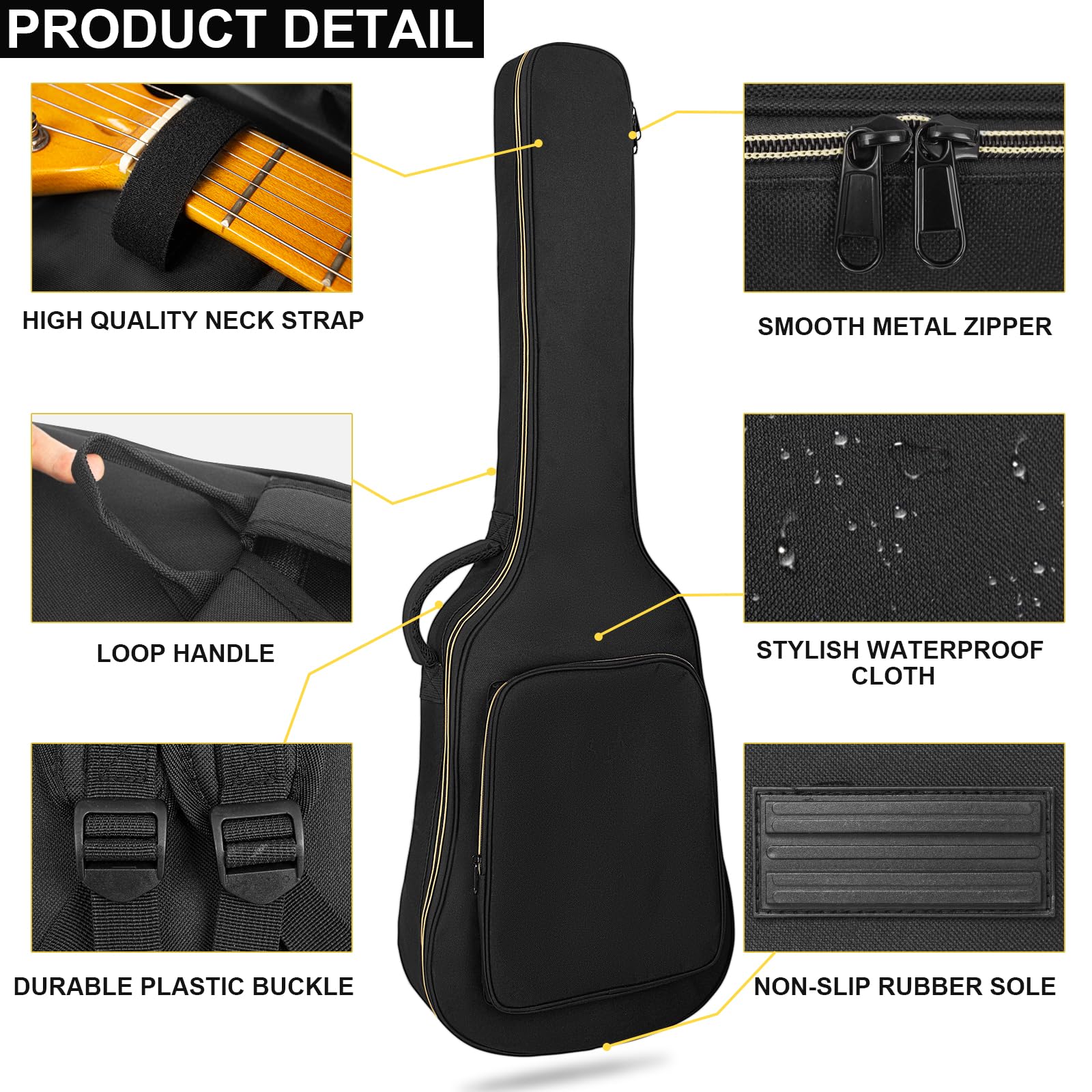 Electric Guitar Gig Bag with 0.35