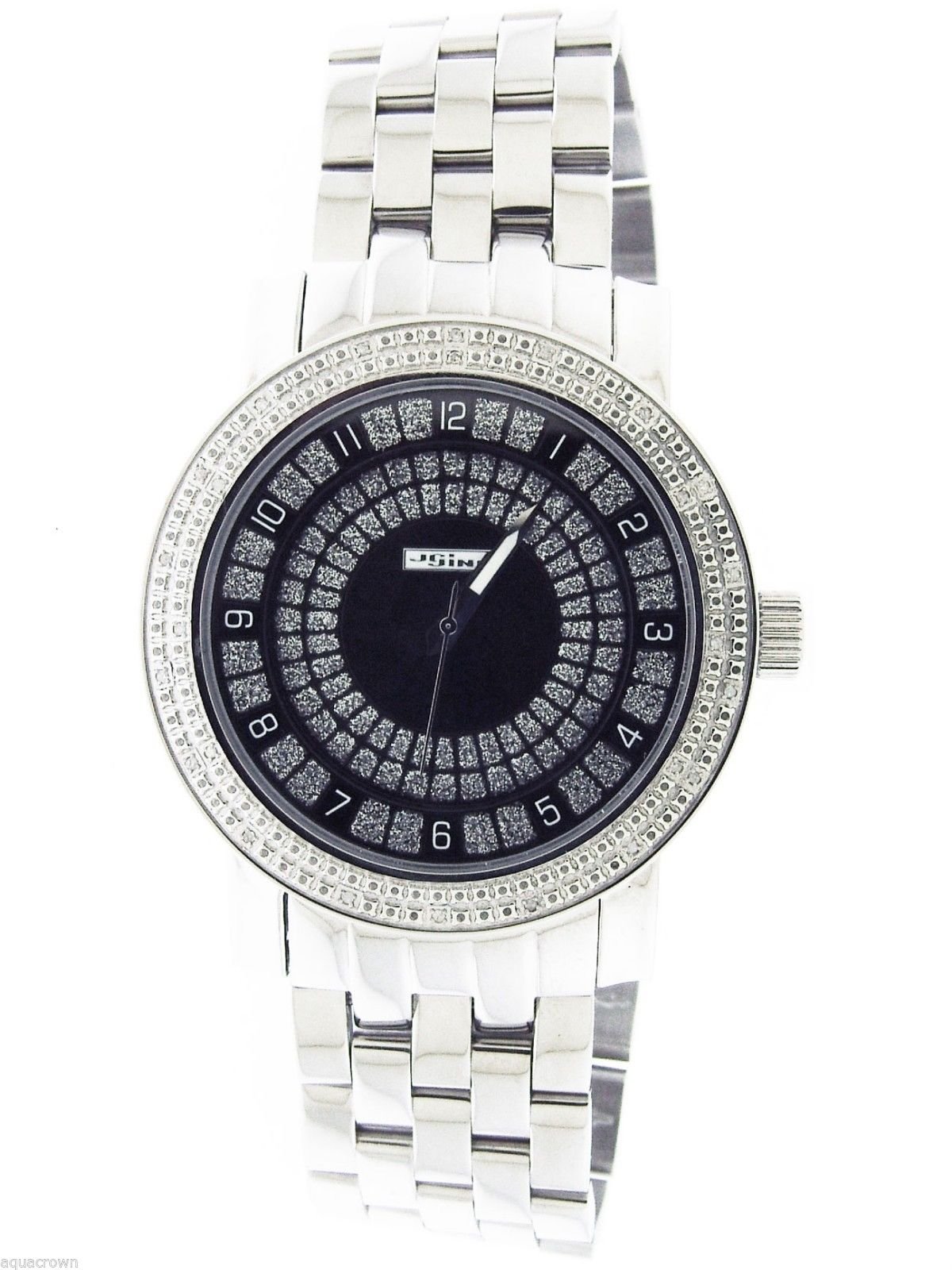 JoJino Luxury Men's Diamond Watch - 0.25ct Genuine Diamond Timepiece for Business, Formal & Special Occasions | Waterproof & Stainless Steel | Perfect Gift for Him