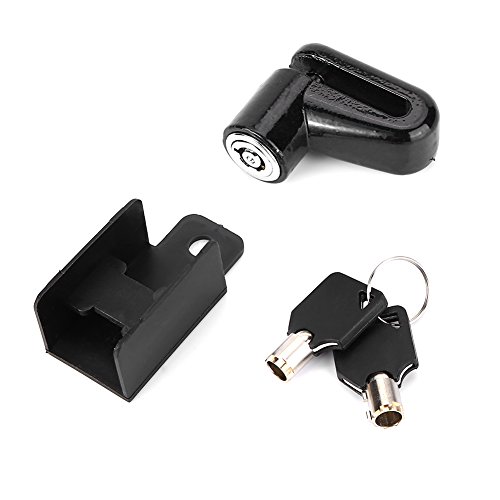 Portable Metal Bike Disc Brake Lock with 2 Keys - High Security Bicycle Lock for Mountain Bikes & Road Bikes (Black) | Ideal for Commuting, Travel & Outdoor Cycling Protection