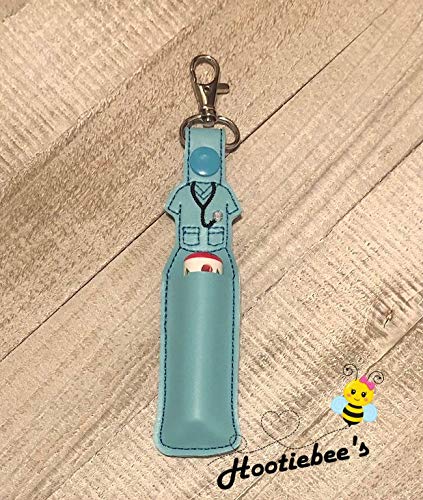 Premium Scrub Hand Sanitizer & Lip Balm Holder - Convenient Clip for Nurses, Doctors & Healthcare Workers - Ideal for Medical Scrubs, Lanyards & Work Uniforms