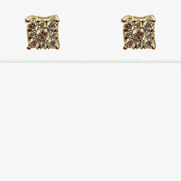 14K Yellow Gold Diamond Stud Earrings for Women - Elegant & Timeless Jewelry Gift for Birthday, Anniversary & Special Occasions
