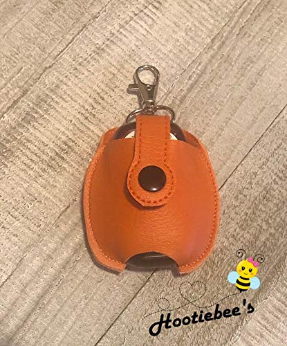 Halloween Pumpkin Hand Sanitizer Holder & Lip Balm Holder - Cute Jack-O-Lantern Keychain for Purse, Backpack, or Car - Perfect for Trick-or-Treating, Parties & Everyday Use