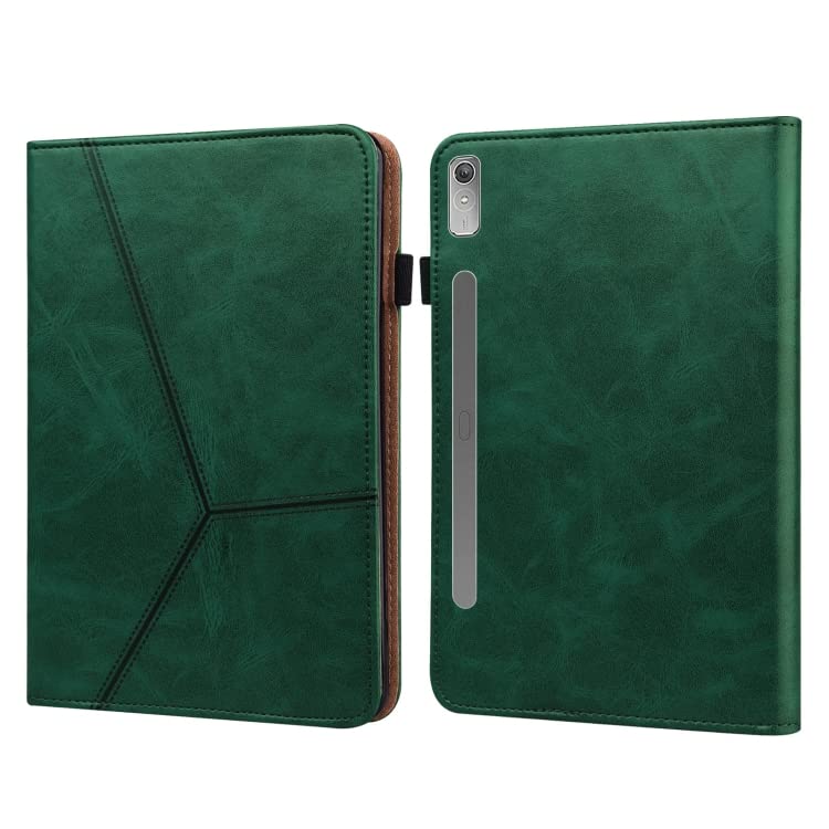 Premium Embossed Striped Leather Case for Lenovo Tab P11 Pro Gen 2 - Slim Protective Cover with Auto Sleep/Wake - Perfect for Work, Travel & Home Use