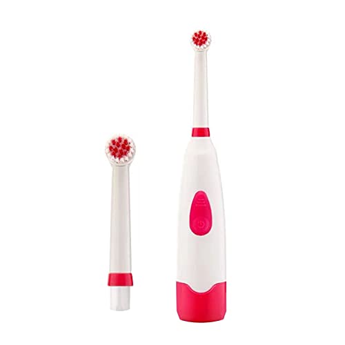CactusAngui Kids Electric Toothbrush - 360° Rotating Waterproof Ultrasonic Toothbrush for Children with Soft Bristles (Red) - Perfect for Gentle Teeth Cleaning at Home & Travel