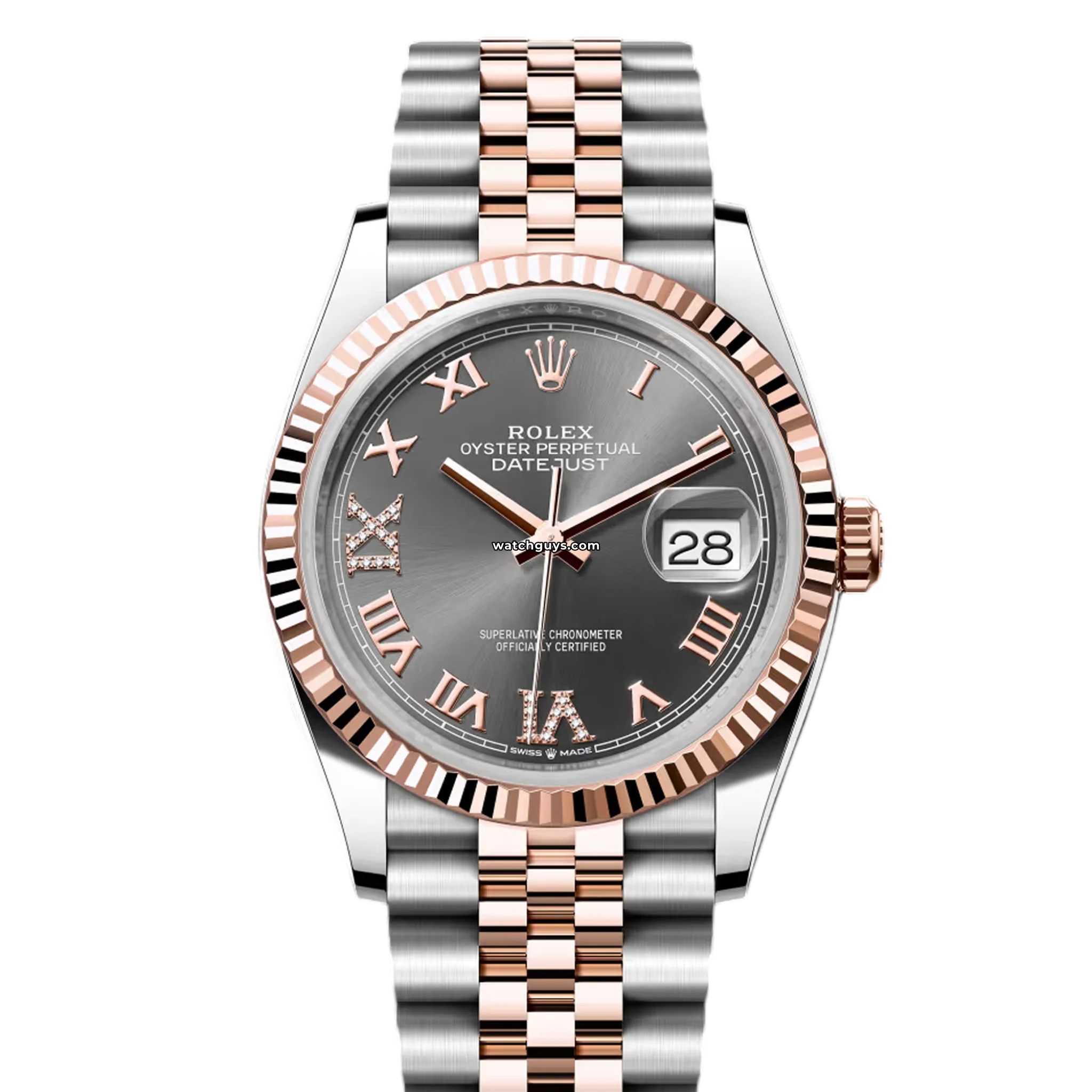 Rolex Datejust 126231 Men's Watch - Slate Dial, Roman Numerals, Jubilee Bracelet - Luxury Dress Watch for Business & Formal Occasions
