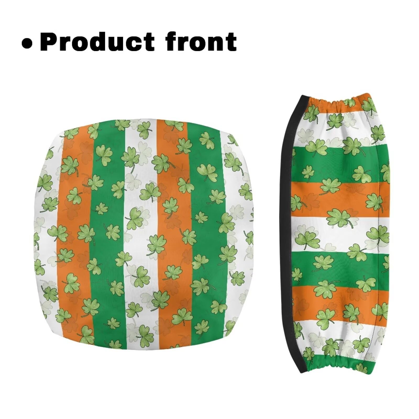 St. Patrick's Day Rollator Walker Accessories - Irish Flag & Clover Seat Covers for Seniors & Ladies - Universal Walker Seat & Backrest Covers - Perfect for St. Patrick's Day Parades, Nursing Homes & Mobility Support
