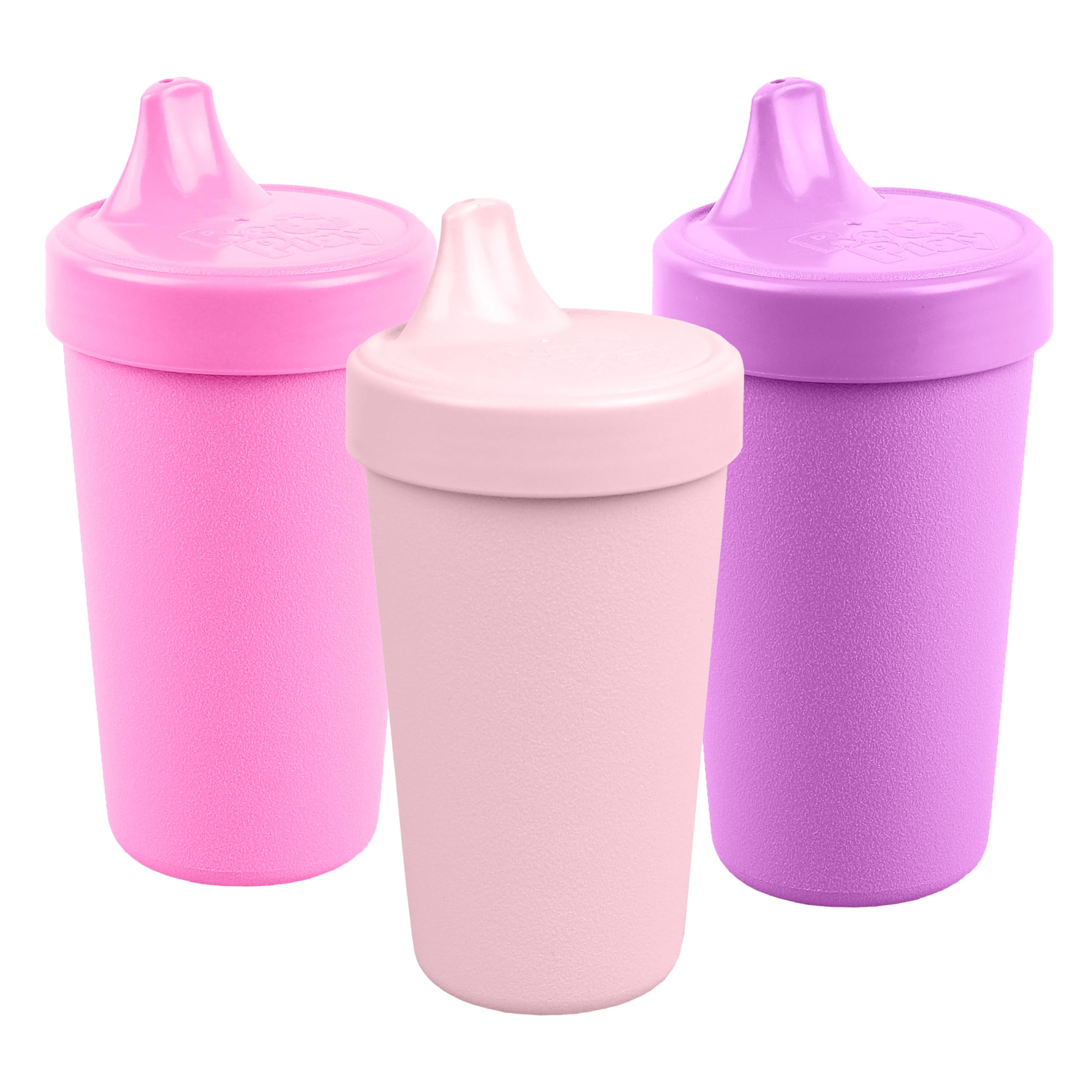 USA Made 10oz Toddler Sippy Cups Set of 3 - BPA-Free Spill Proof Drinking Cups for Kids 1-3 Years - Dishwasher & Microwave Safe Hard Spout Training Cups (Princess Design) - Perfect for Daycare, Travel & Learning Independent Drinking