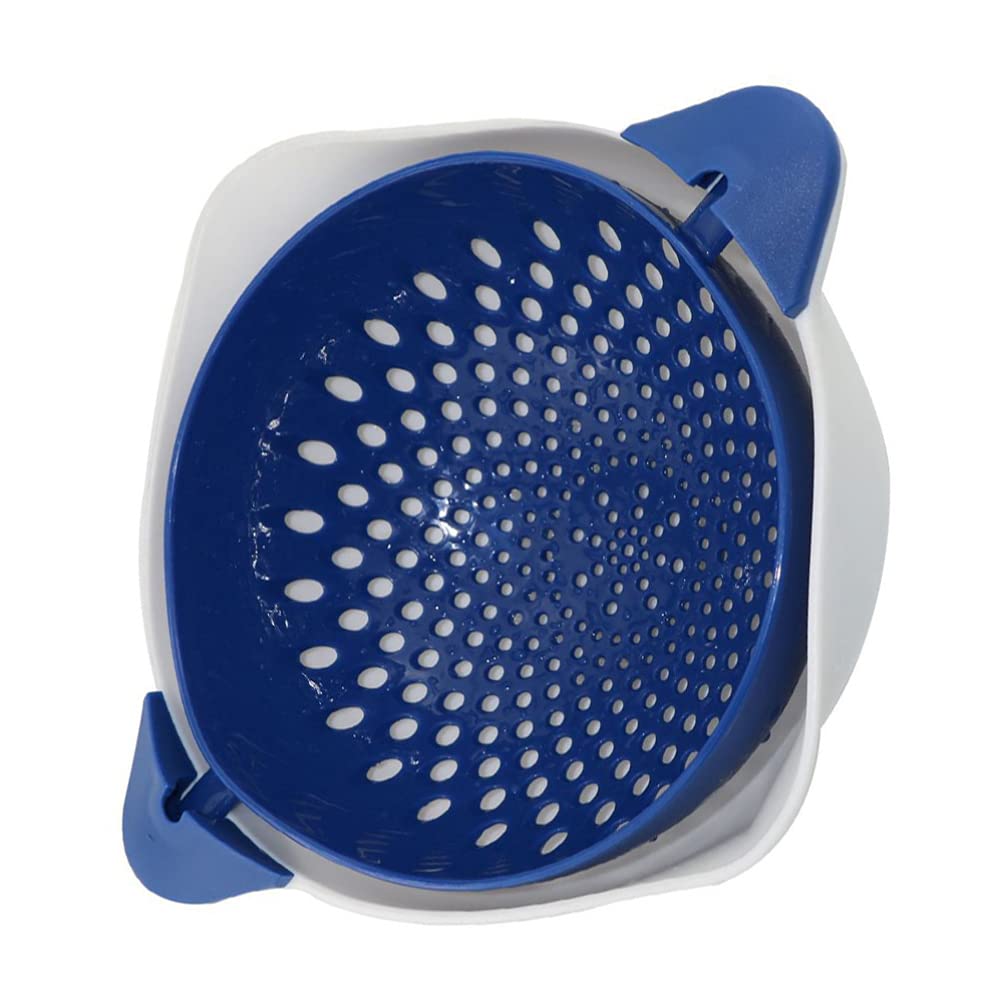 Hemoton 2-in-1 Strainer Bowl Set - Large Plastic Detachable Colander & Washing Bowl for Fruits, Vegetables, Pasta | Perfect for Kitchen, Salad Prep & Mixing | Durable Food Strainer for Easy Cleaning & Draining