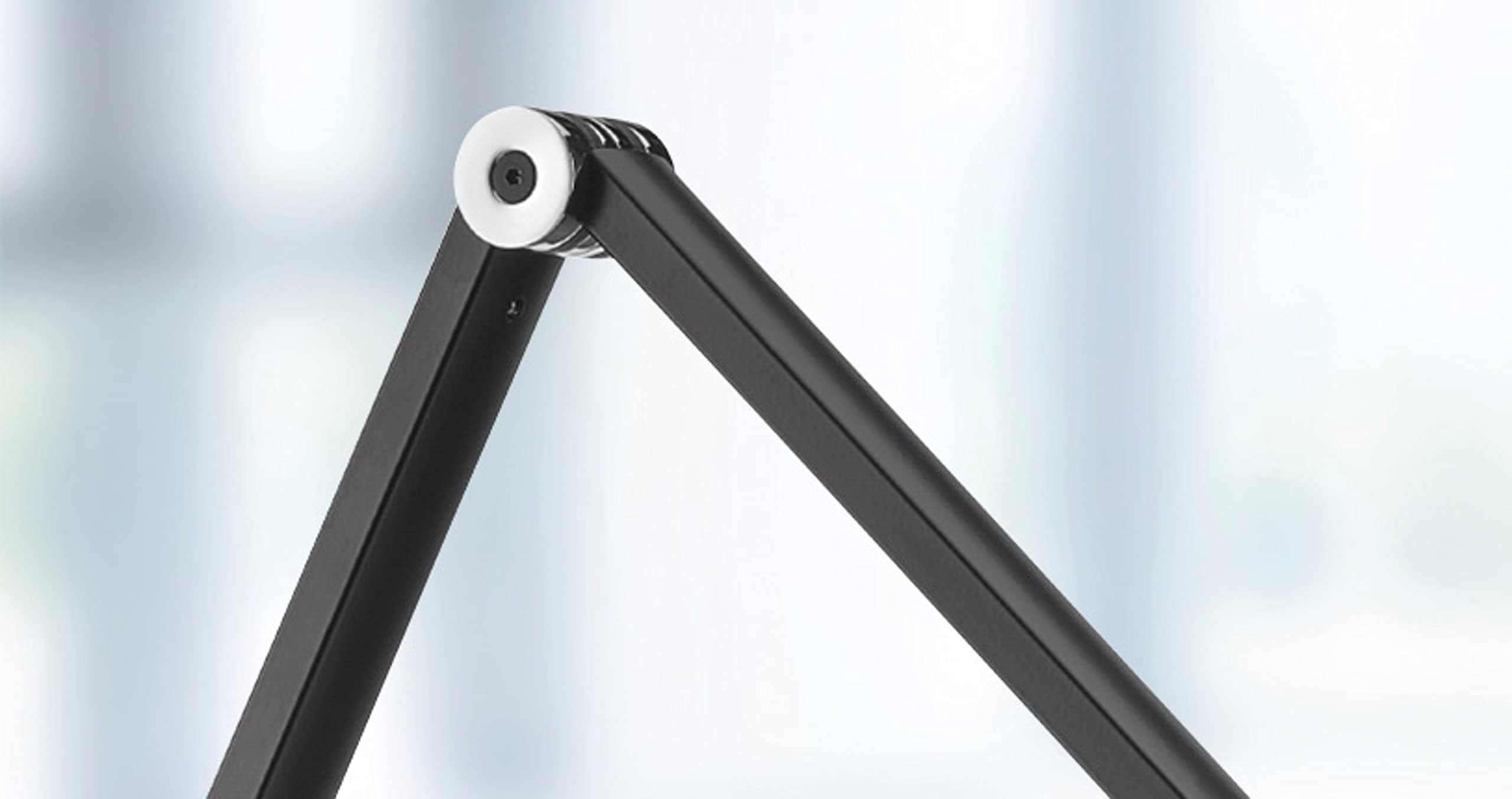 Novus Attenzia Task LED Desk Lamp - 742 Lumens 4000K Eye-Care Light with One-Touch Memory Dimming, Anti-Glare & Adjustable Pivoting Arms, Black Clamp Mount - Perfect for Office, Study, Reading & Crafting Workspaces