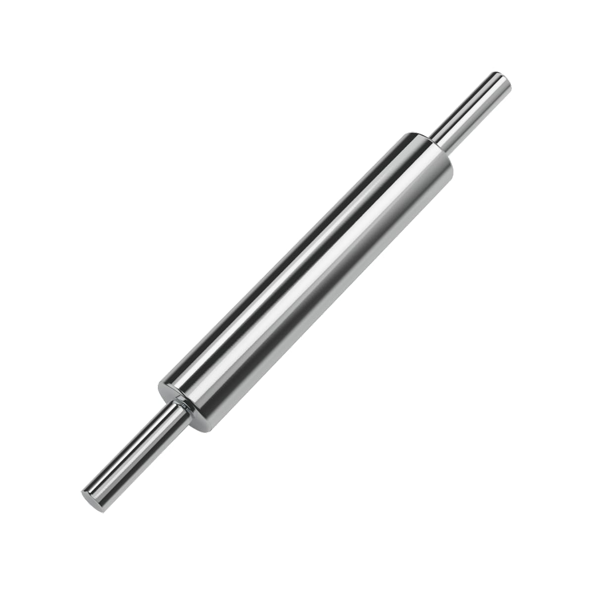 17 Inch Stainless Steel Rolling Pin for Baking - 304 Grade Pizza Dough Roller, Cookie & Pie Crust Maker - Heavy Duty Kitchen Utensil for Smooth Dough, Pastry & Construction Projects