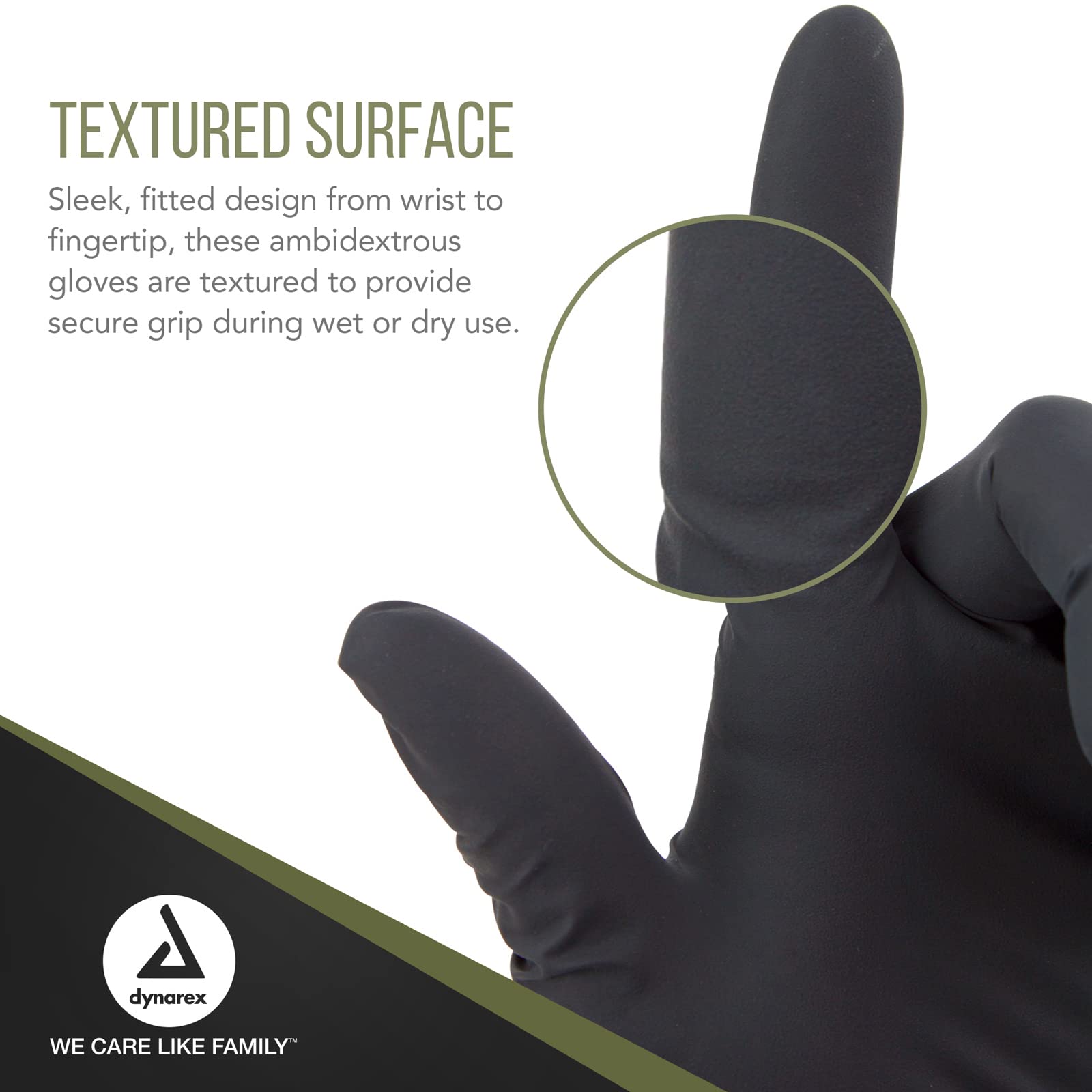 Dynarex Black Arrow Powder-Free Disposable Latex Exam Gloves - X-Large (1000 Count) for Healthcare, Tattoo, Salon & Spa Professionals - Ideal for Medical Exams, Tattooing & Beauty Services