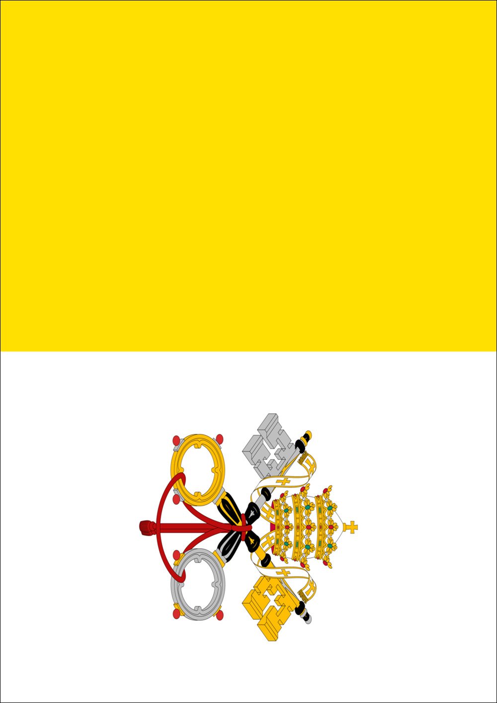 Vatican City Flag 12.5 x 18 Inch - Decorative Garden Flag for Outdoor Patio, Yard, and Home Decor | Durable Polyester with Vibrant Colors | Perfect for Catholic Events, Religious Celebrations, and Italian-Themed Parties