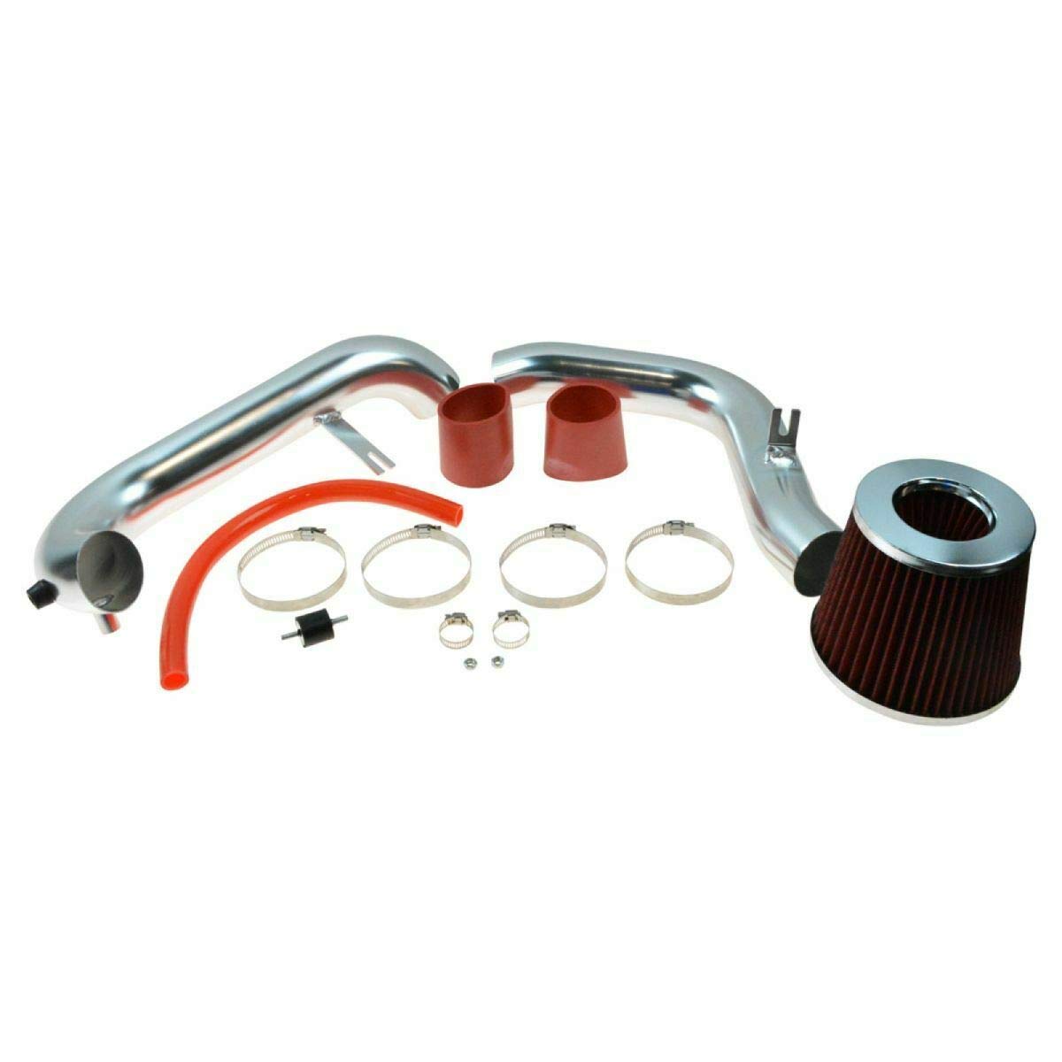 Sawyer Auto Performance Cold Air Intake System with Red Air Filter - Compatible with Honda Civic DX EX LX Manual Transmission - Improve Engine Performance & Fuel Efficiency for Street Racing & Daily Driving