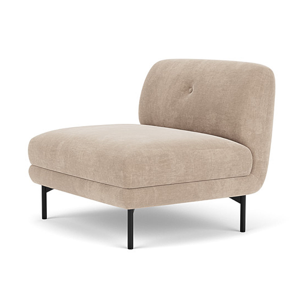 Alfred Fabric Modular Sectional Sofa (Armless) - Modern Living Room Furniture for Small Spaces & Apartments