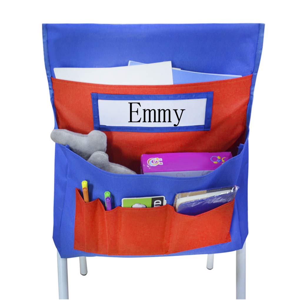 Chairback Buddy Pocket Organizer - 6 Pockets for School Supplies | Sturdy Classroom Storage for Kids | Perfect for Books, Pencils & Art Supplies (Fits Standard Chairs)