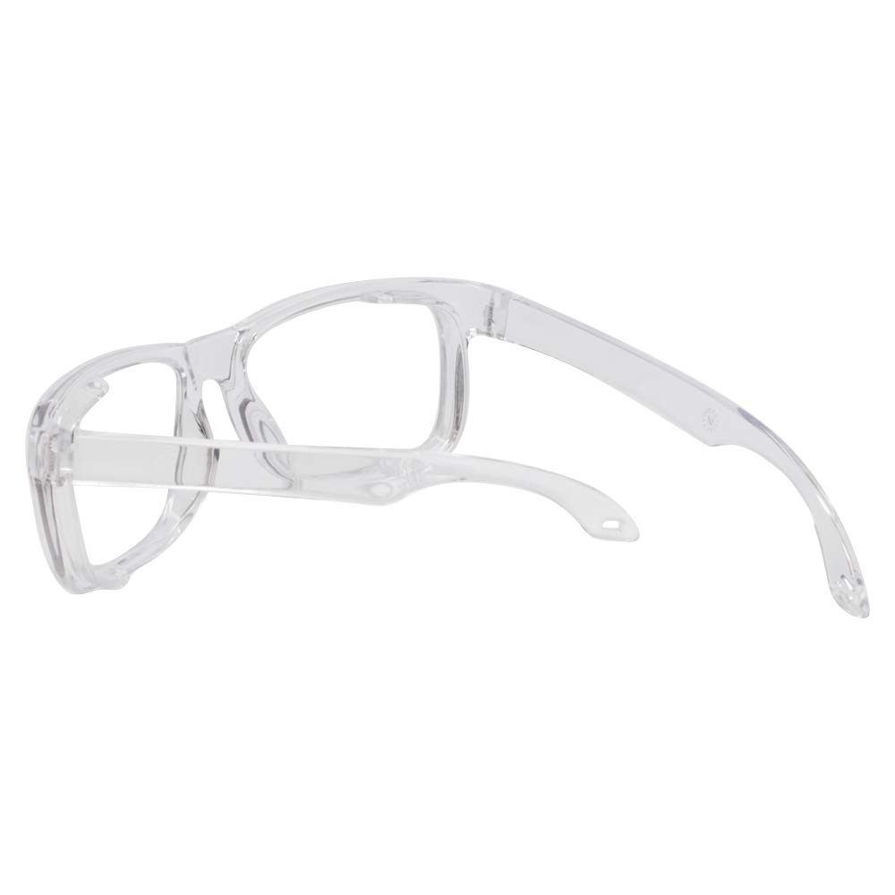 Calabria Clear Anti-Fog Safety Glasses with Reading Magnification - Scratch-Resistant, Distortion-Free Protective Eyewear with Side Shields for Woodworking, Lab Work & DIY Projects