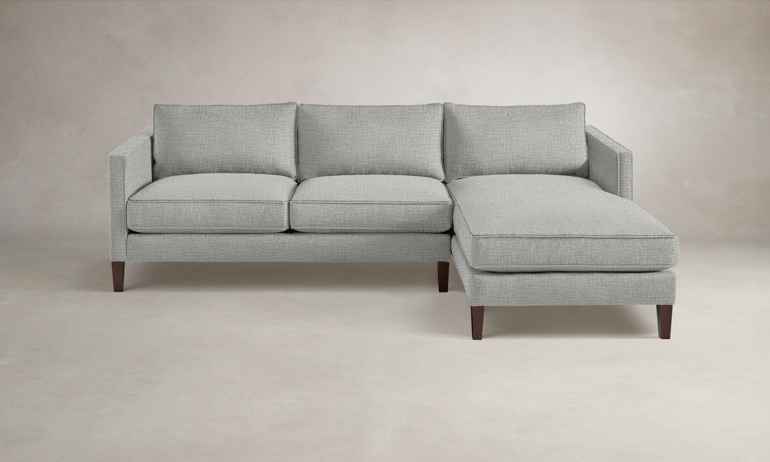 Premium Crosby Sectional Sofa - Performance Woven Chenille Fabric, Water-Resistant & Durable - Perfect for Living Room, Family Room or Home Theater