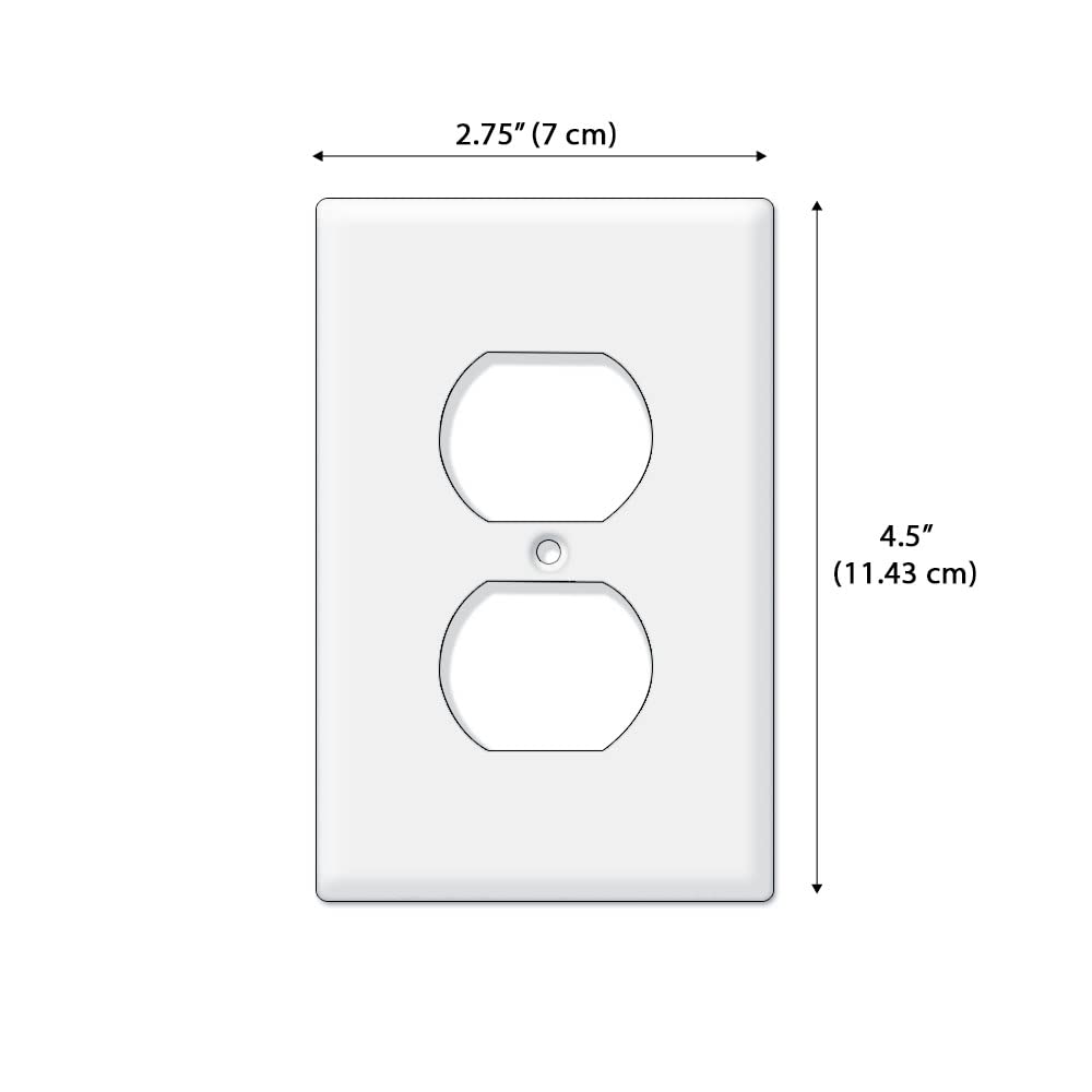 WIRESTER Duplex Outlet Cover Wall Plate - Durable Switch Plate for Gaming Setup & Home Decor | Ideal for PC Gaming Stations, Bedrooms & Living Rooms