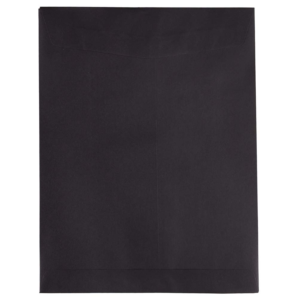 JAM PAPER 10 x 13 Inches Open End Catalog Envelopes - Smooth Black - Bulk Pack of 500/Box - Perfect for Business Mailings, Invoices, and Direct Marketing Campaigns