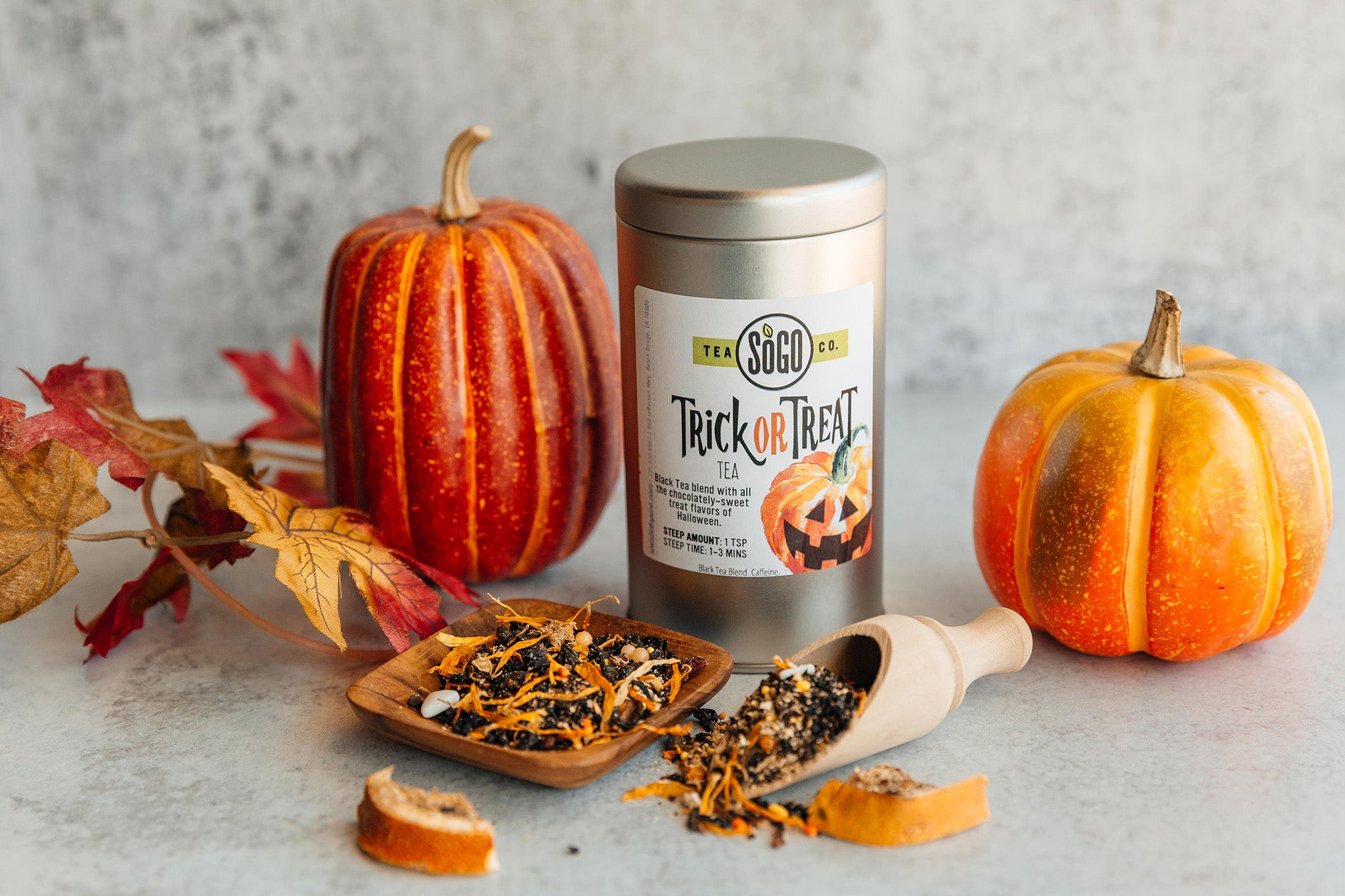 Premium Organic Black Tea for Halloween Trick or Treat - Perfect for Holiday Gifts, Party Favors & Cozy Fall Evenings