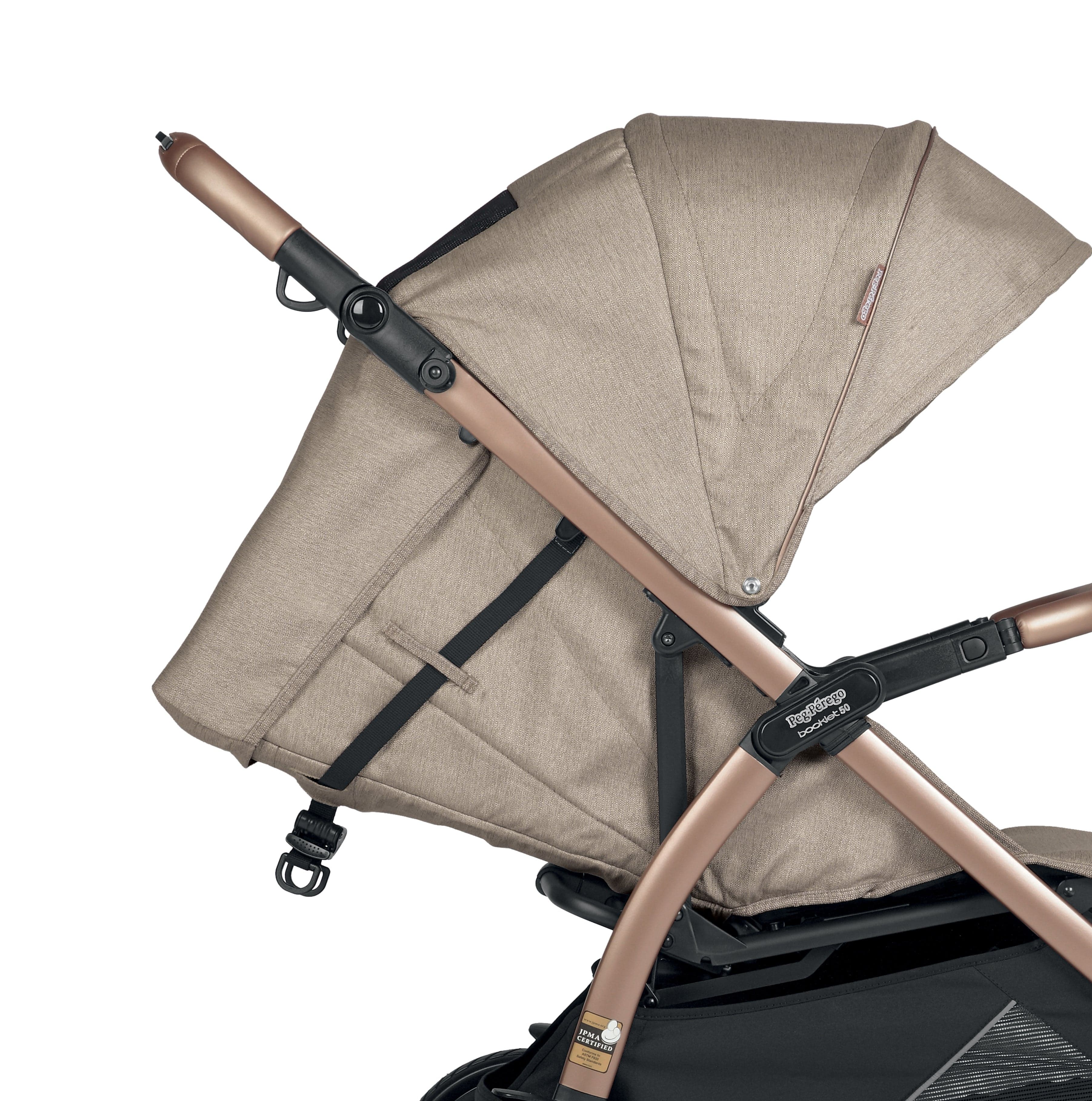 Peg Perego Booklet 50 Travel System Stroller - Lightweight Compact Baby Stroller with Car Seat | Perfect for Travel, Shopping & Daily Use
